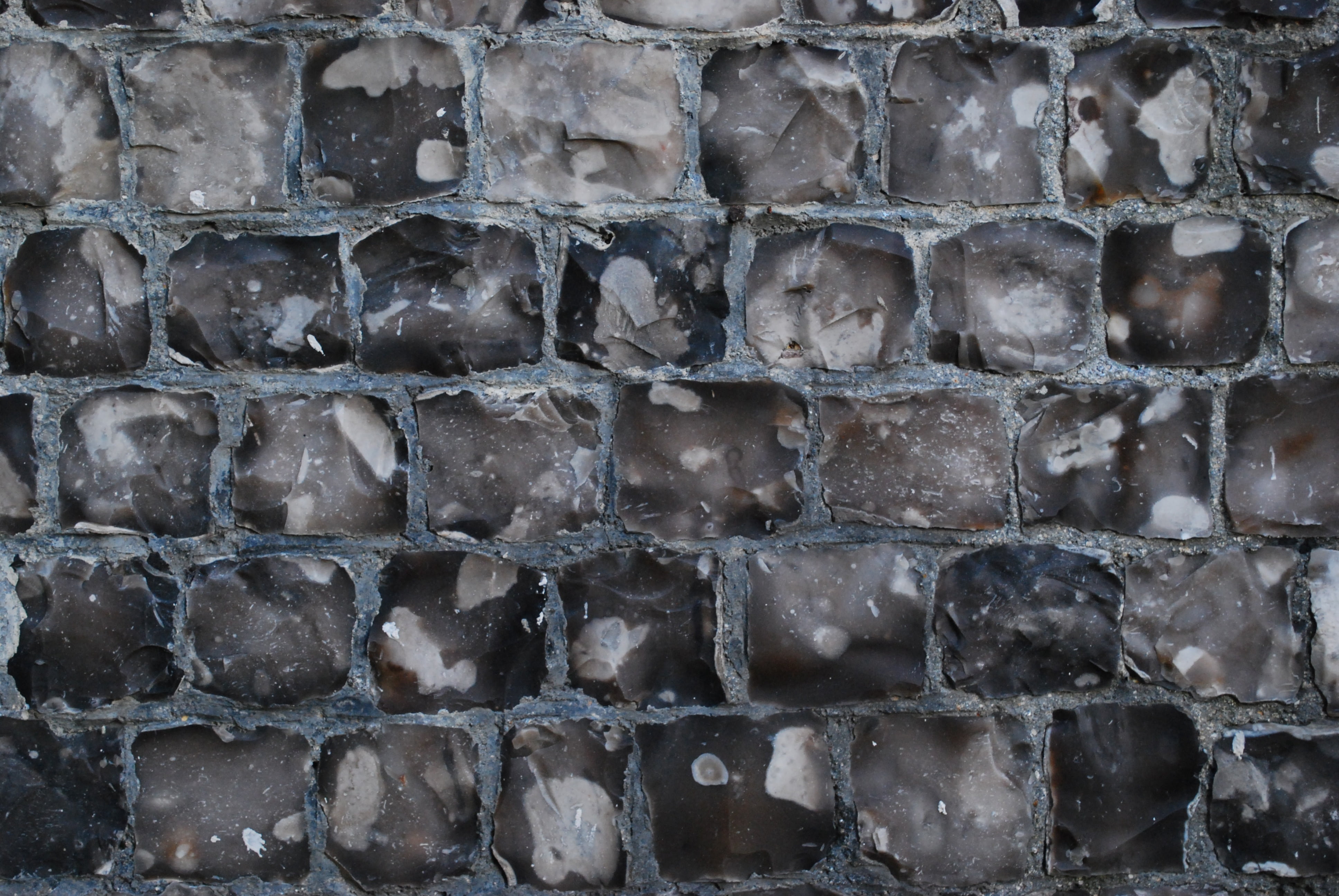 repetition, medieval, textured, architecture, napped, weathered, full frame, built structure, concrete, 4K, british, uk, flint, close-up, english, england, HD Wallpaper