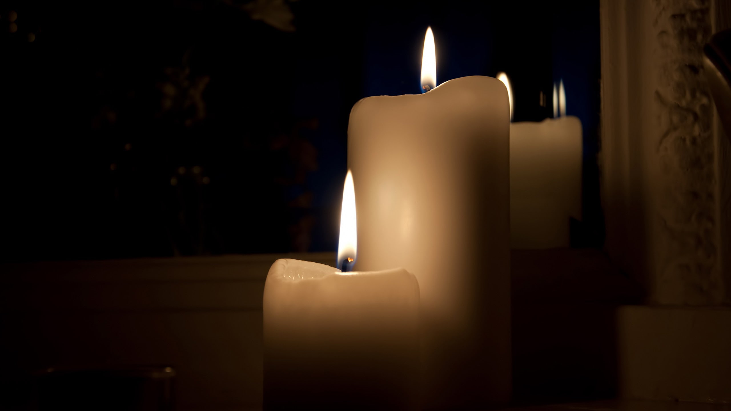 wax, lights, candles, 2K, dark, HD Wallpaper