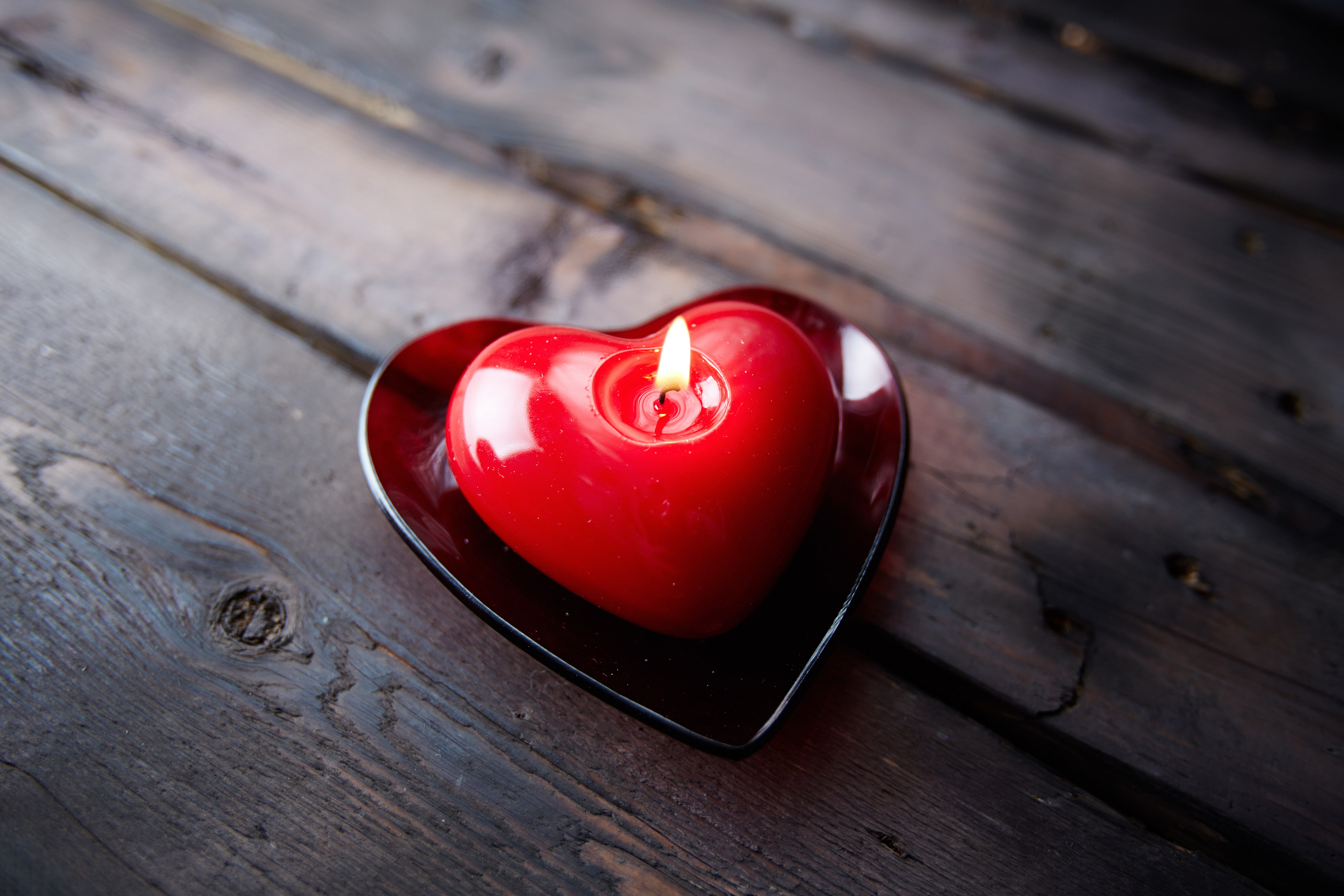 Candle light, Love Heart, 4K, 4K, HD Wallpaper