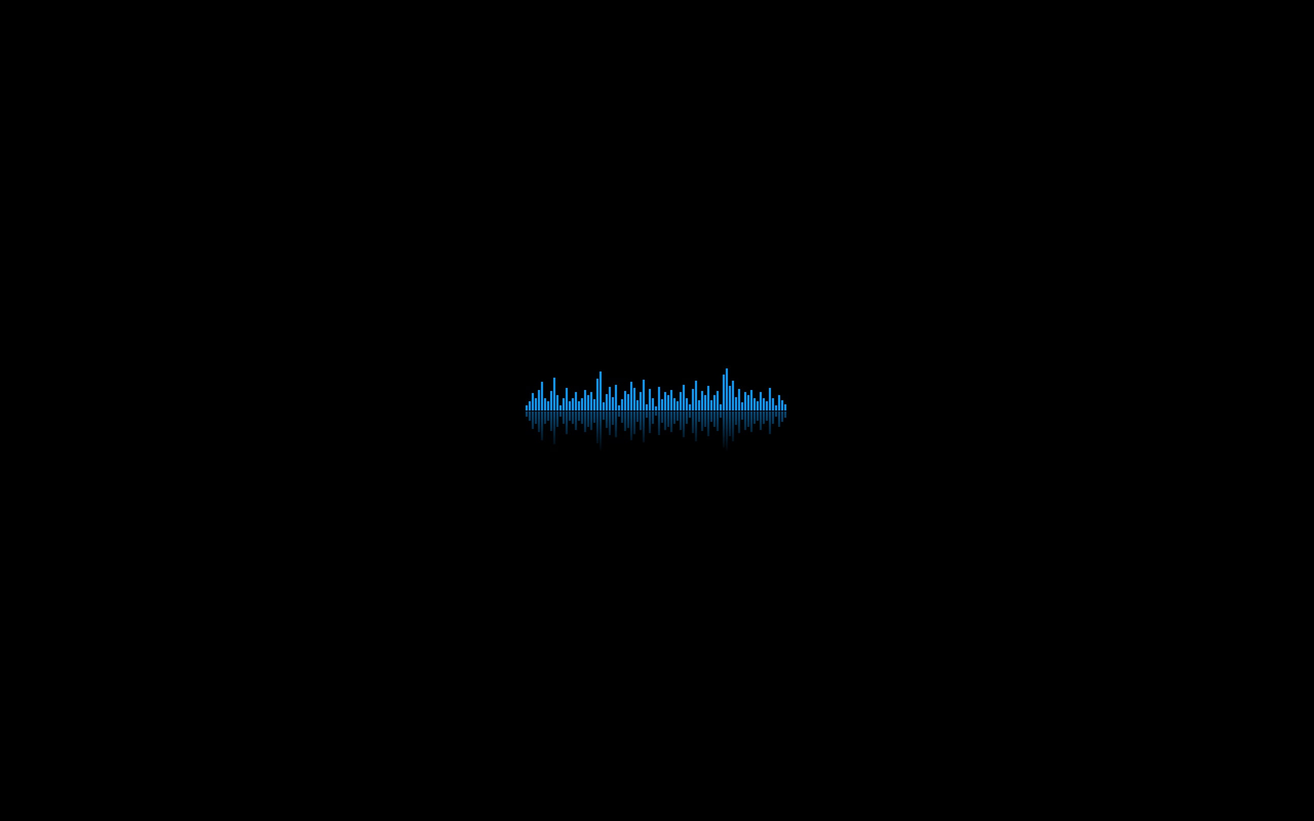 2K, ribbed, background, dark, blue, equalizer, lines, HD Wallpaper