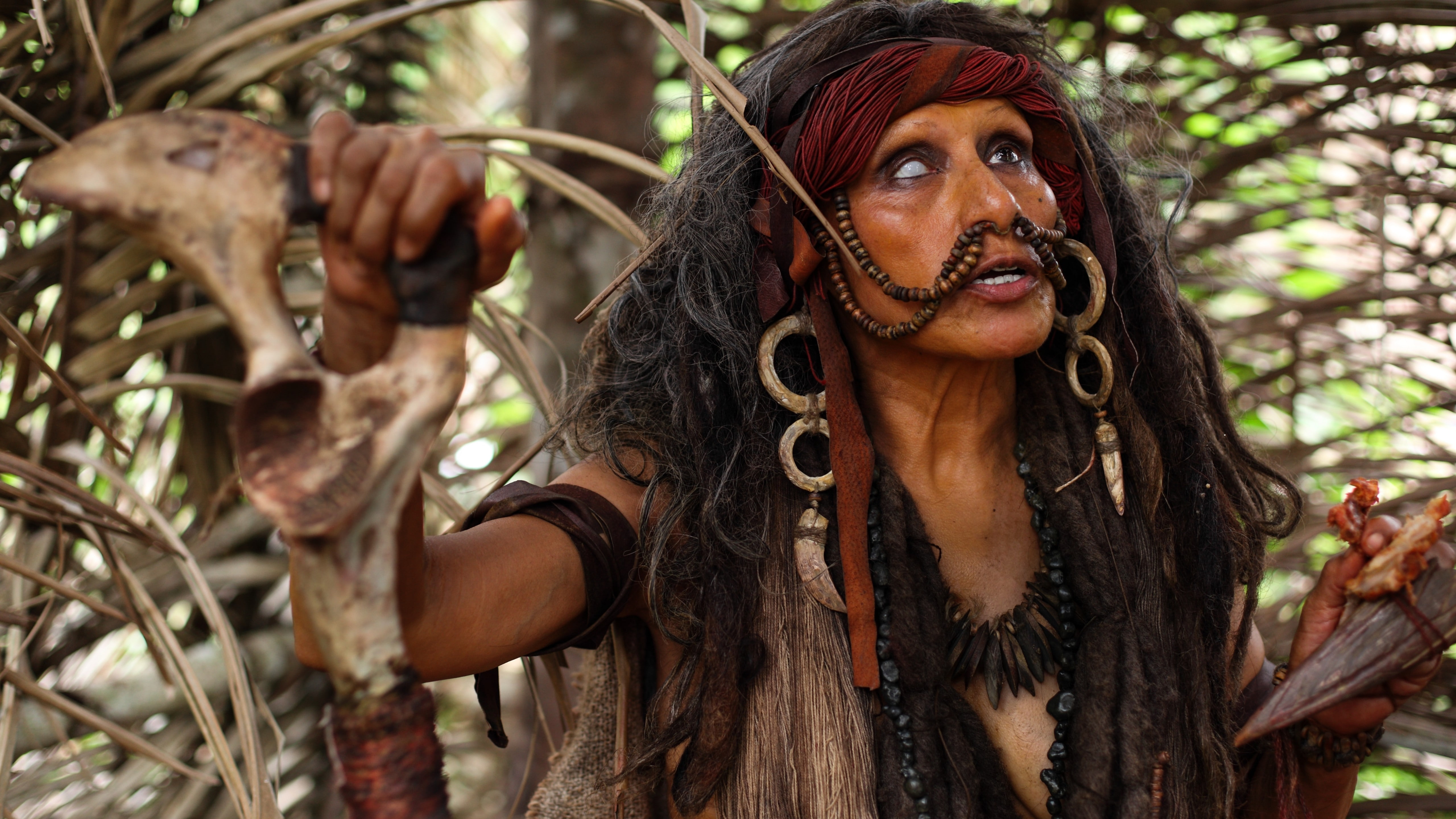 dress, s, The Green Inferno, brown, 5K, cannibal, women, HD Wallpaper
