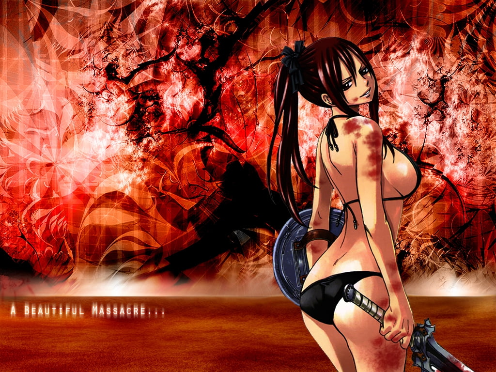 480P, beautiful, cute, massacre, hd, girl, cute girl, art, anime, a beautiful massacre, HD Wallpaper