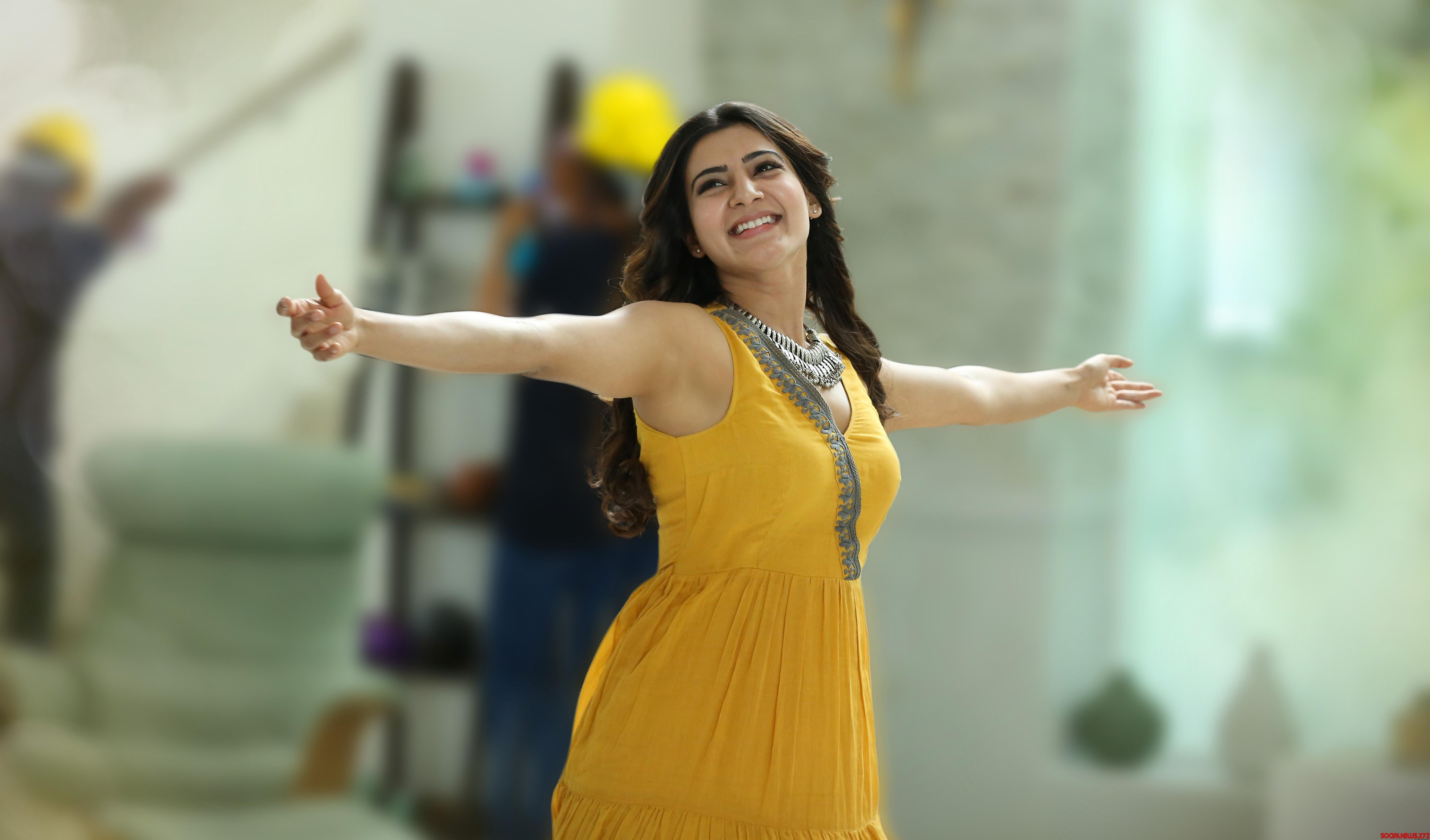 sleeveless, 5K, Ruthu Prabhu, 5K, dress, Samantha, photo, wearing, 4K, woman, selective, HD Wallpaper
