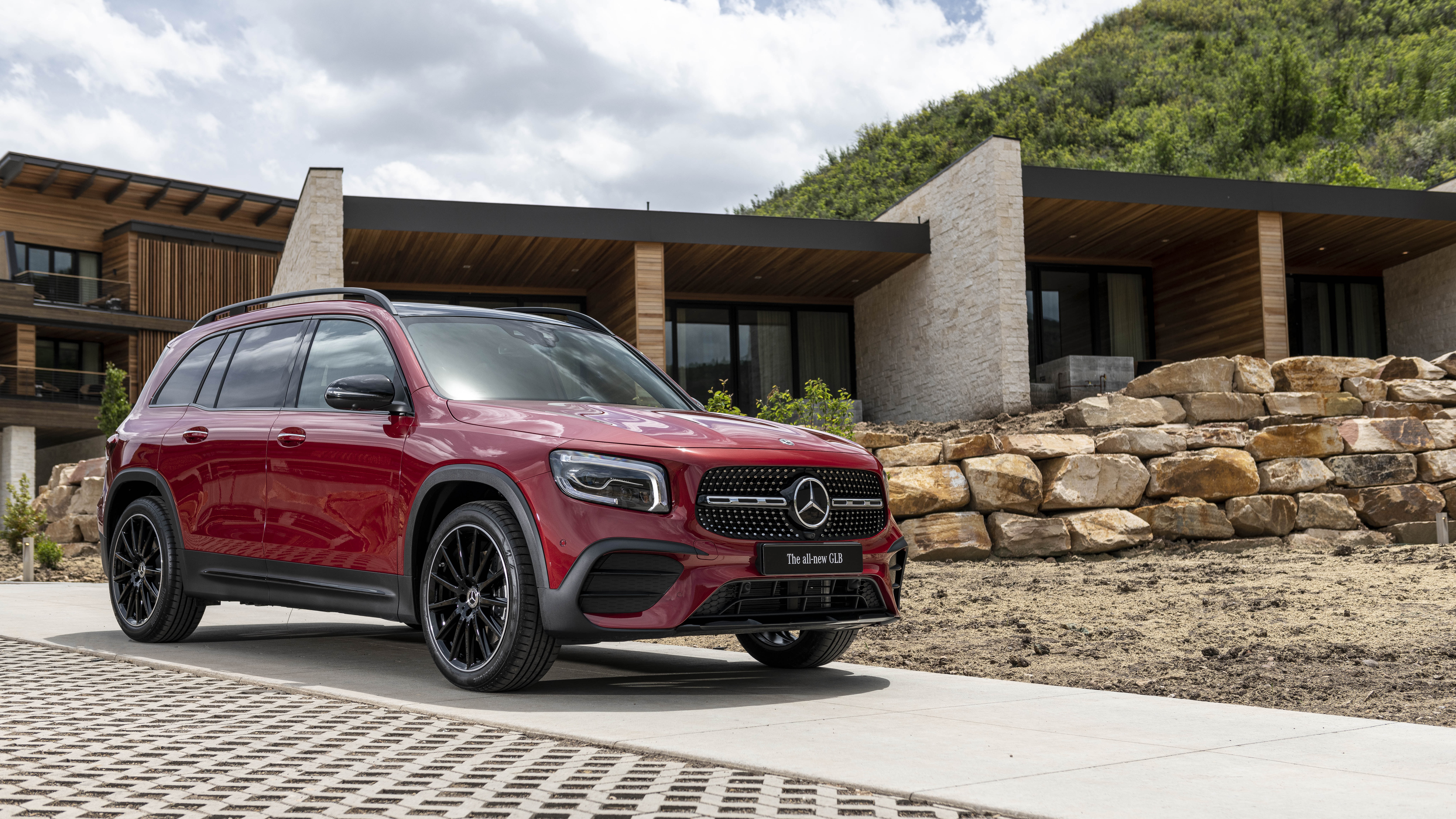 Mercedes-Benz, Vehicle, Car, Red Car, Luxury Car, 8K, Mercedes-Benz GLB-Class, SUV, HD Wallpaper