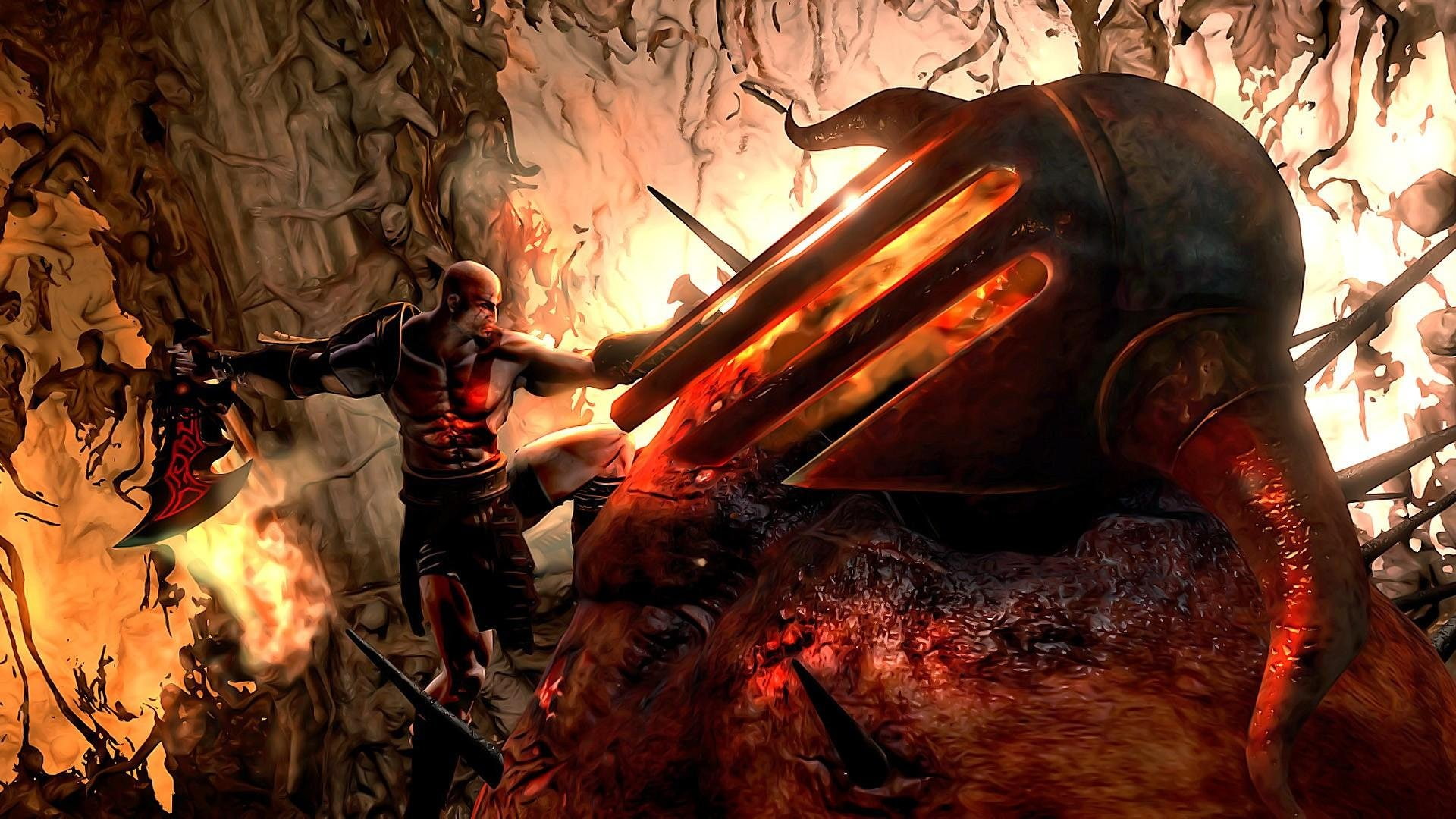 war, boss, fighting, fantasy, fight, godwar, action, god, adventure, hades, warrior, 1080P, HD Wallpaper