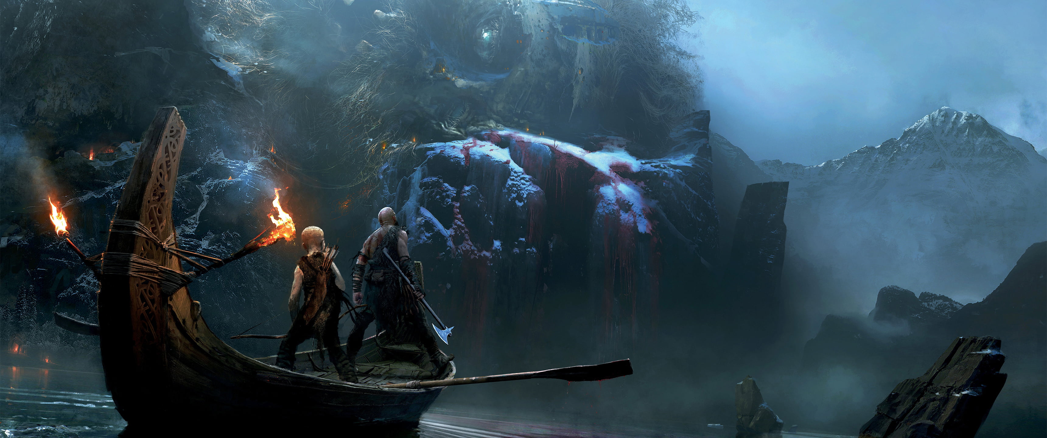 Atreus, 2K, Kratos, God of War, Nordic, HD Wallpaper