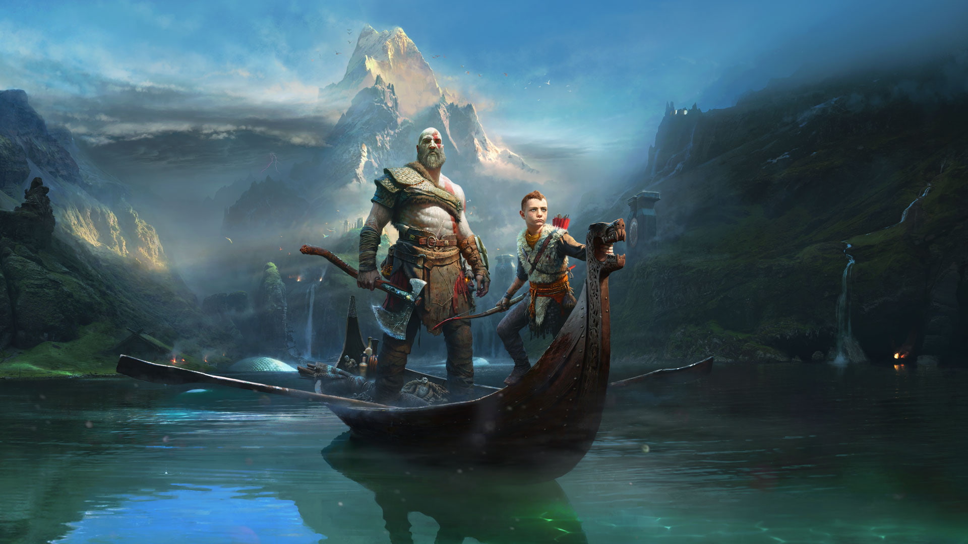 War, Kratos, Atreus, God, 1080P, 2018, HD Wallpaper