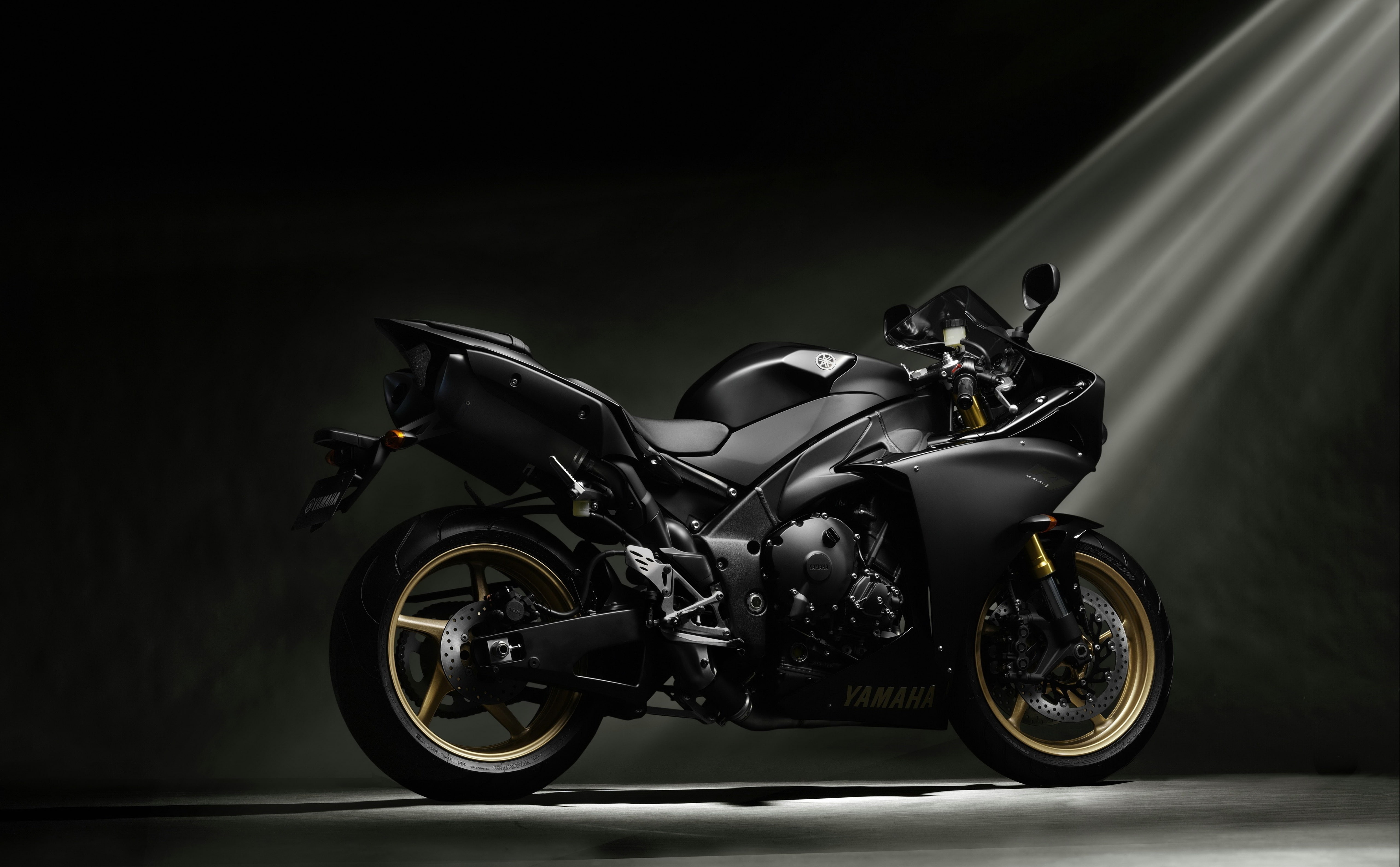 yzf, speed, r, black background, car, 5K, sport, sports, crash helmet, transportation, Yamaha, side view, motorcycle, motor vehicle, helmet, black, outdoors, HD Wallpaper