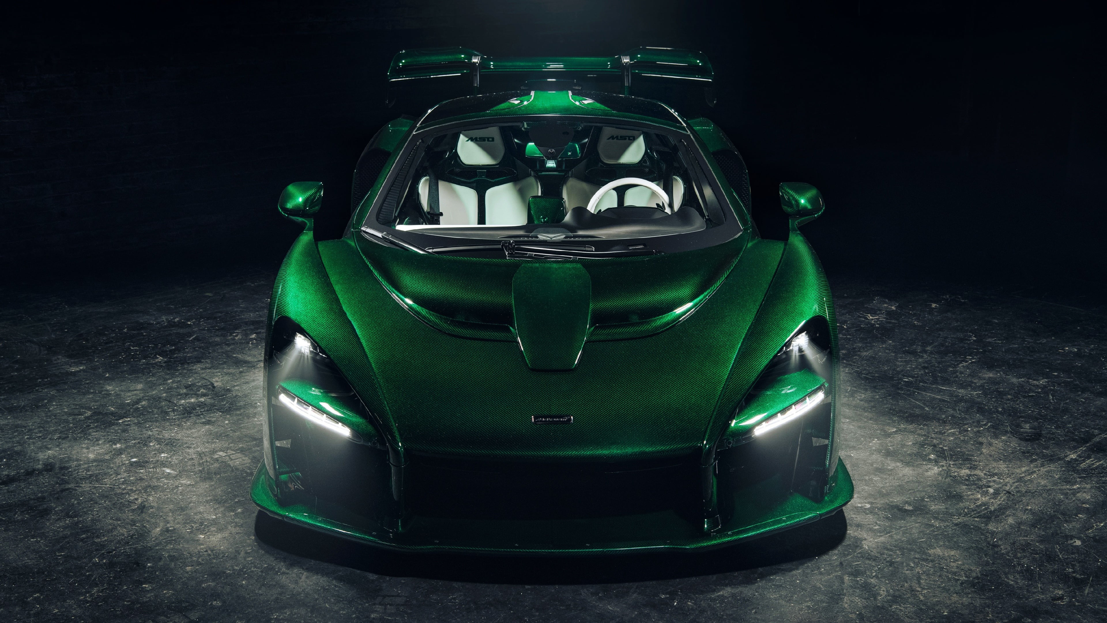 race car, green, still life, black background, green color, headlamp, night, front view, close-up, green car, 4K, supercar, studio shot, no people, transparent, HD Wallpaper