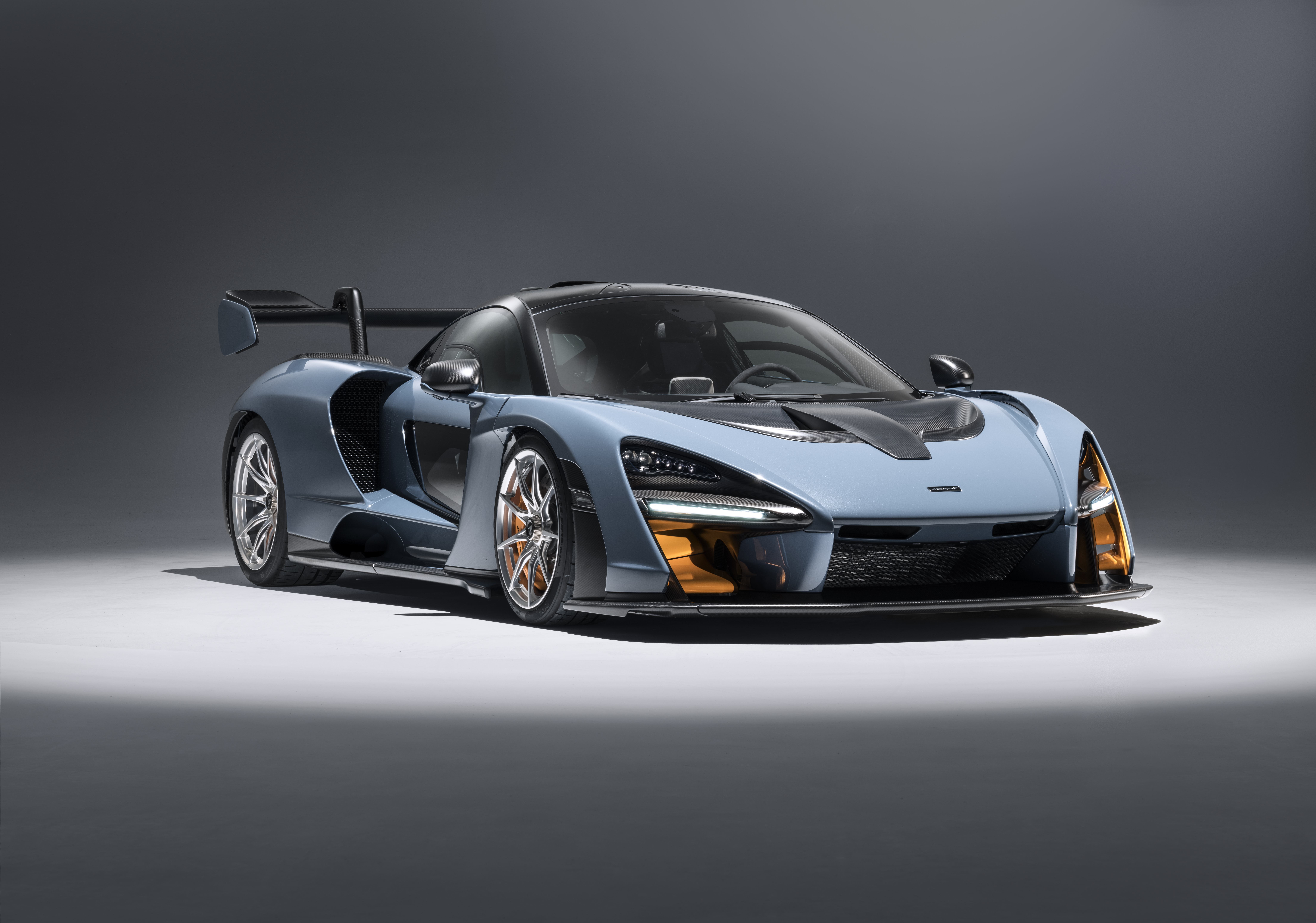 8K, 2018, McLaren Senna, Victory Grey, 4K, 8K, HD Wallpaper