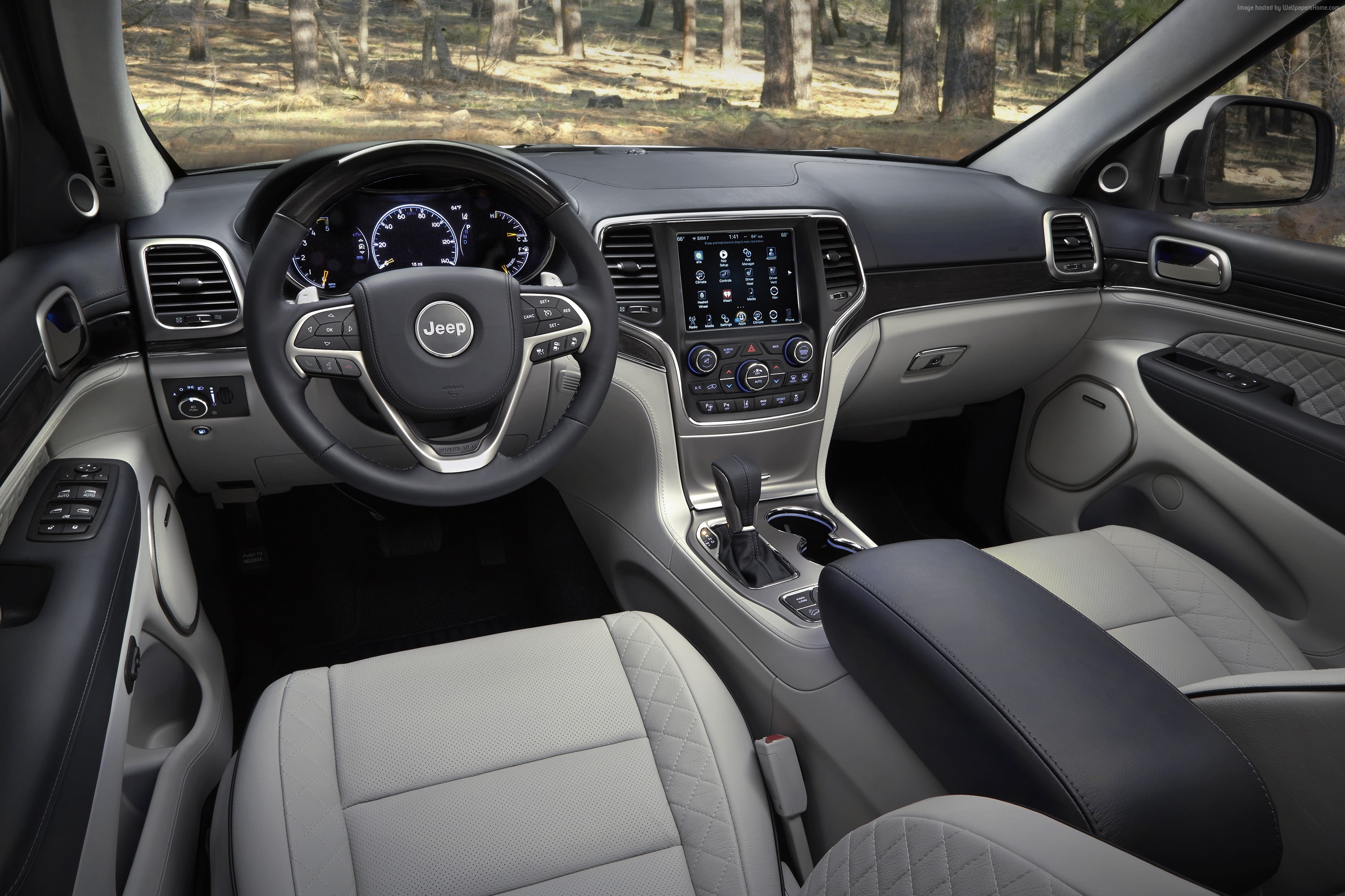 2K, NYIAS 2016, interior, Jeep Grand Cherokee Summit, HD Wallpaper