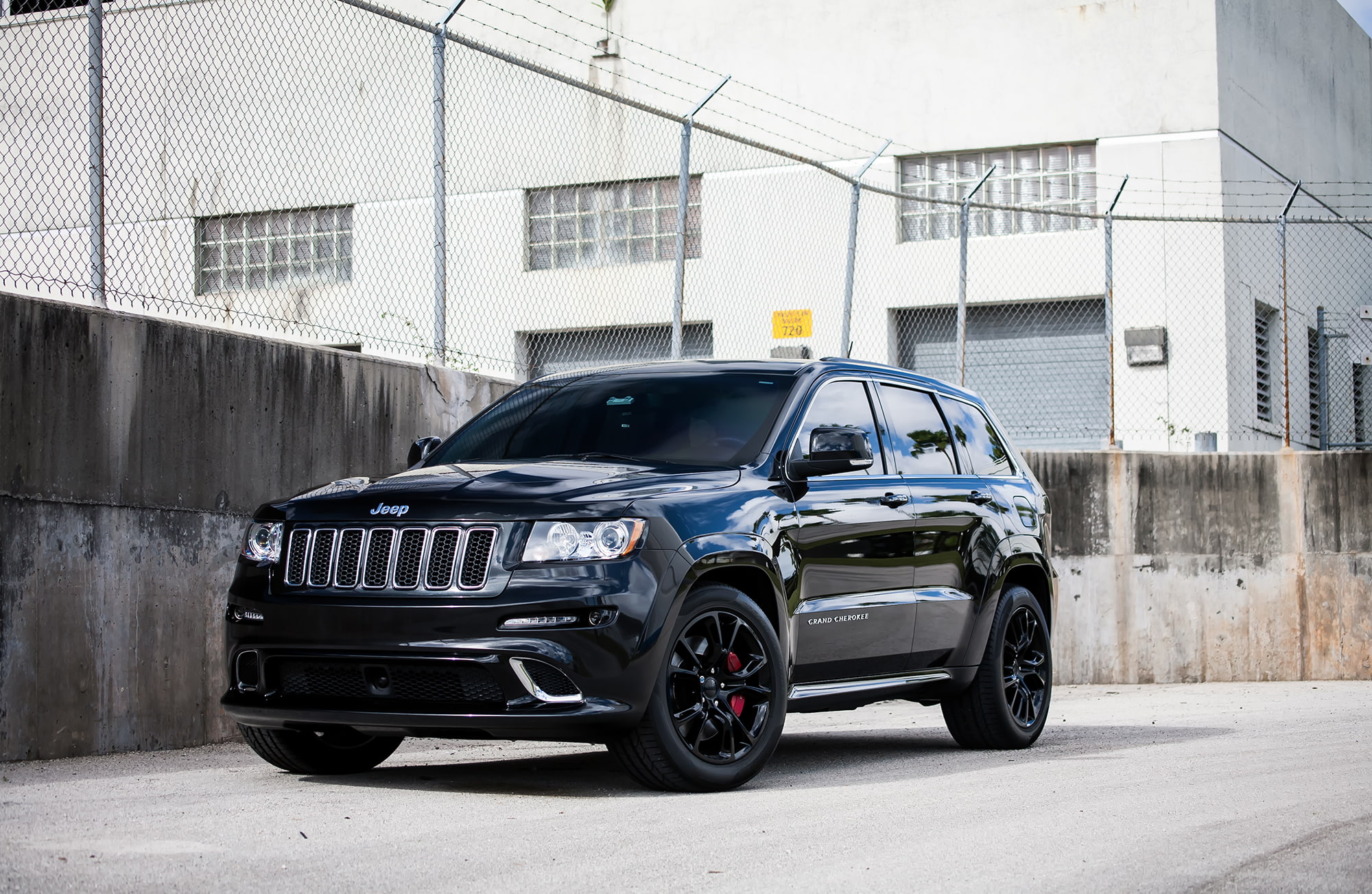 Grand, Black, SRT-8, Grand Cherokee, Cherokee, Jeep, 1080P, HD Wallpaper