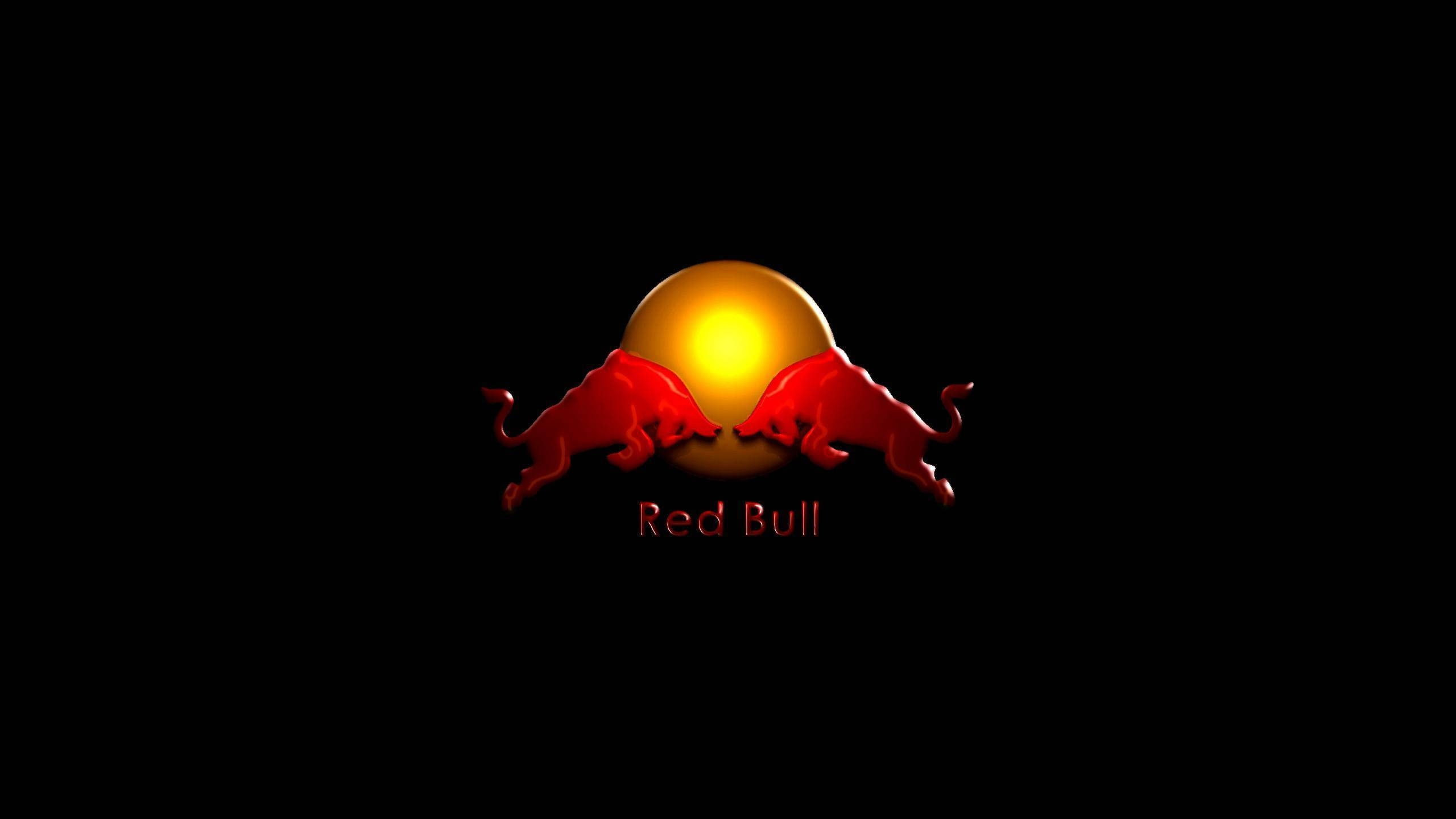 bull, red bull, energy, 2K, red, HD Wallpaper
