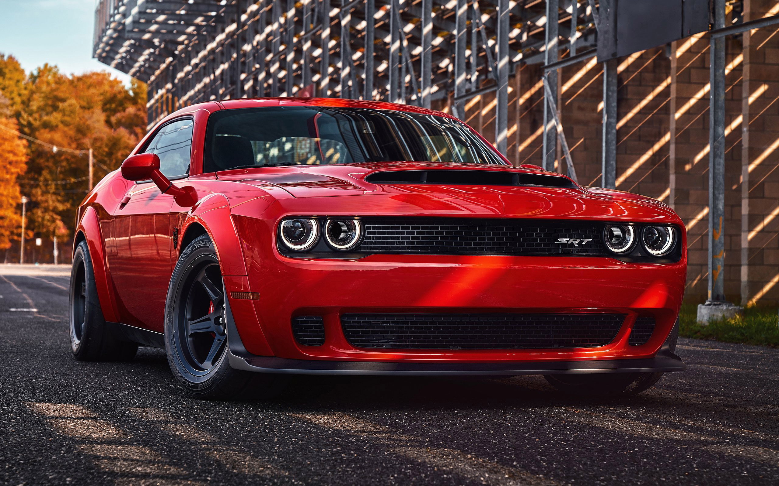 Dodge, Challenger, 2018, 2K, Demon, SRT, HD Wallpaper