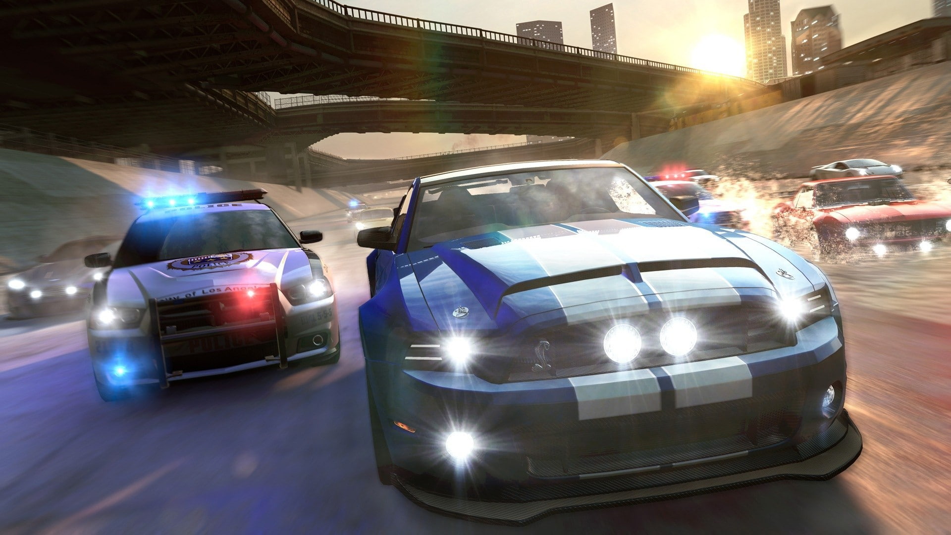 land vehicle, transportation, video games, incidental people, car, illuminated, The Crew, Ubisoft, road, lens flare, motion, city, mode of transportation, HD Wallpaper