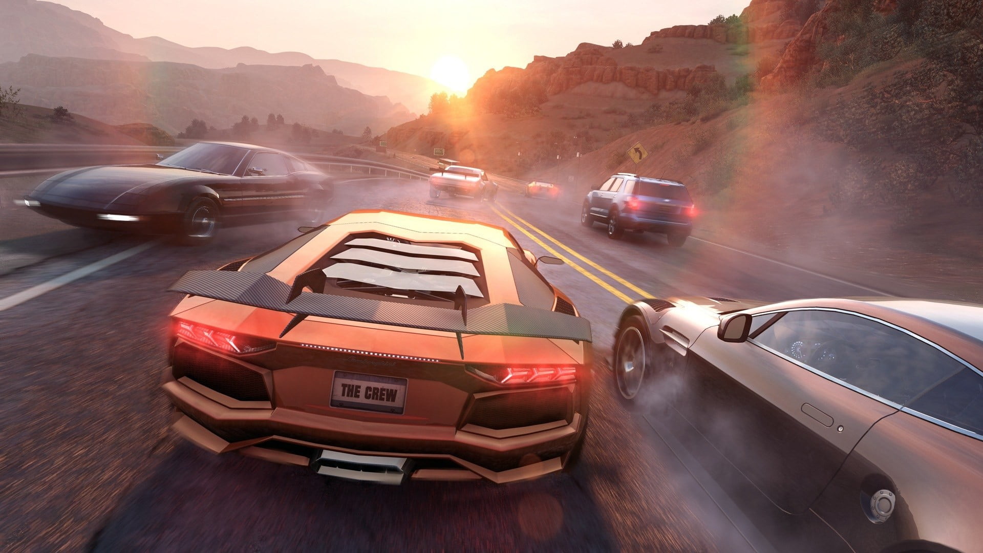transportation, motion, 1080P, road trip, city, motor vehicle, street, outdoors, land vehicle, road, traffic, Ubisoft, no people, speed, on the move, car, HD Wallpaper
