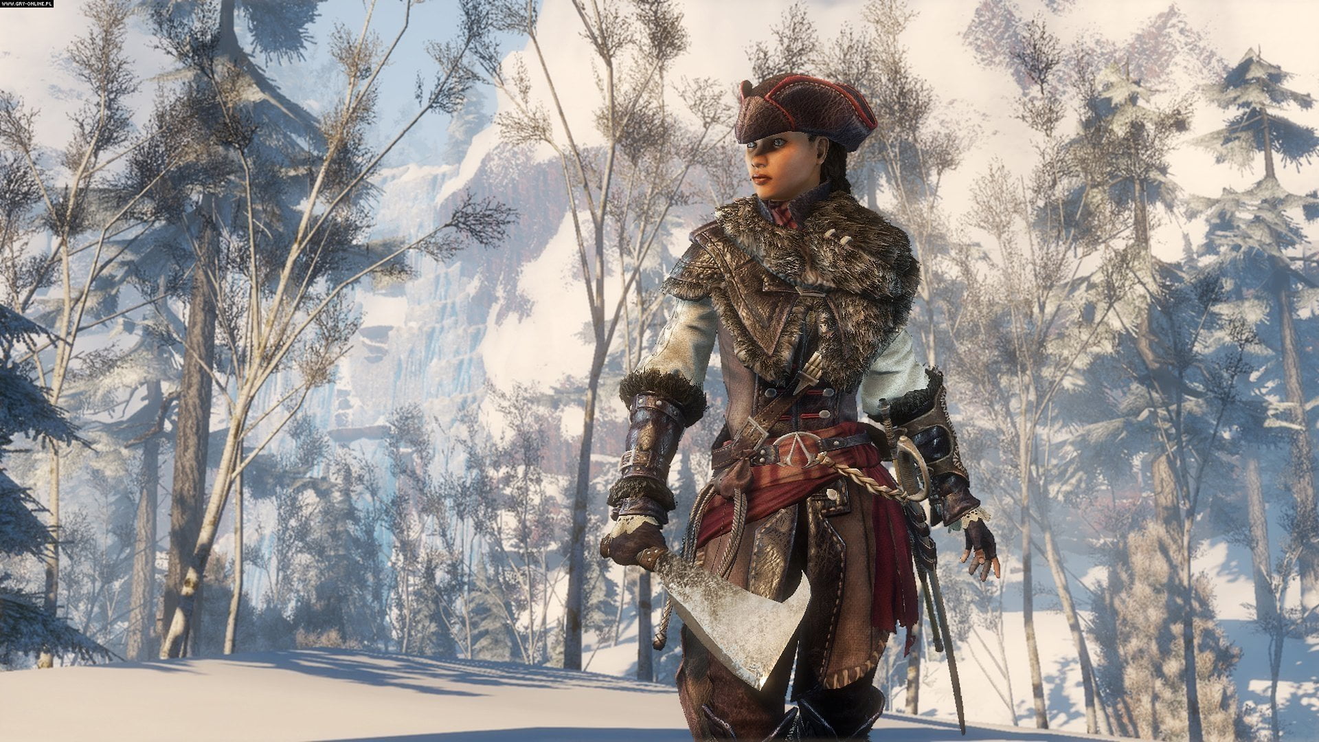 standing, three quarter length, tree, lifestyles, day, one person, front view, 1080P, human representation, land, Assassins Creed III: Liberation, young adult, HD Wallpaper