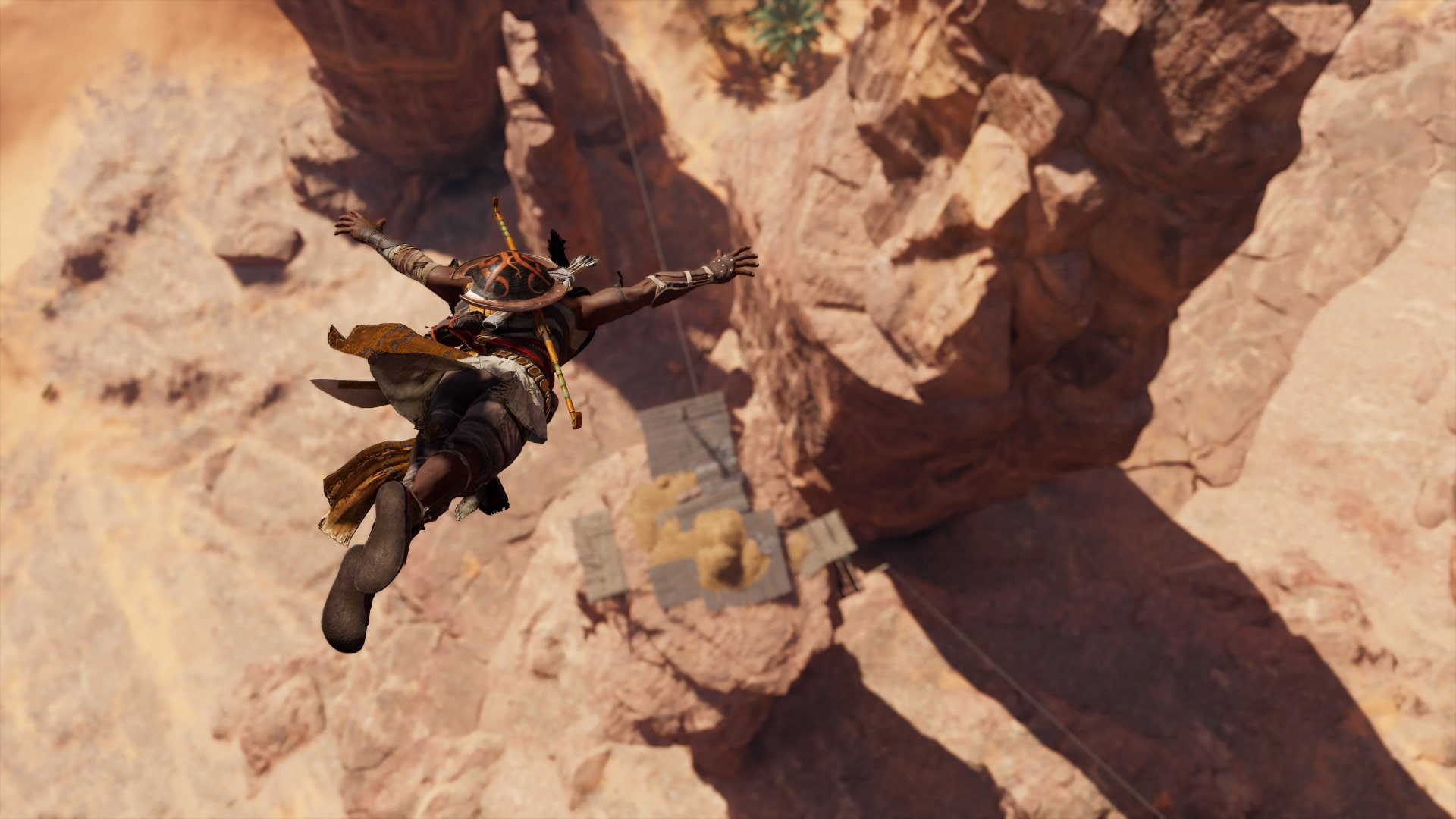 sunlight, RPG, rock formation, animal themes, full length, animal, Assassins Creed, animal wildlife, solid, bird of prey, nature, no people, vertebrate, HD Wallpaper