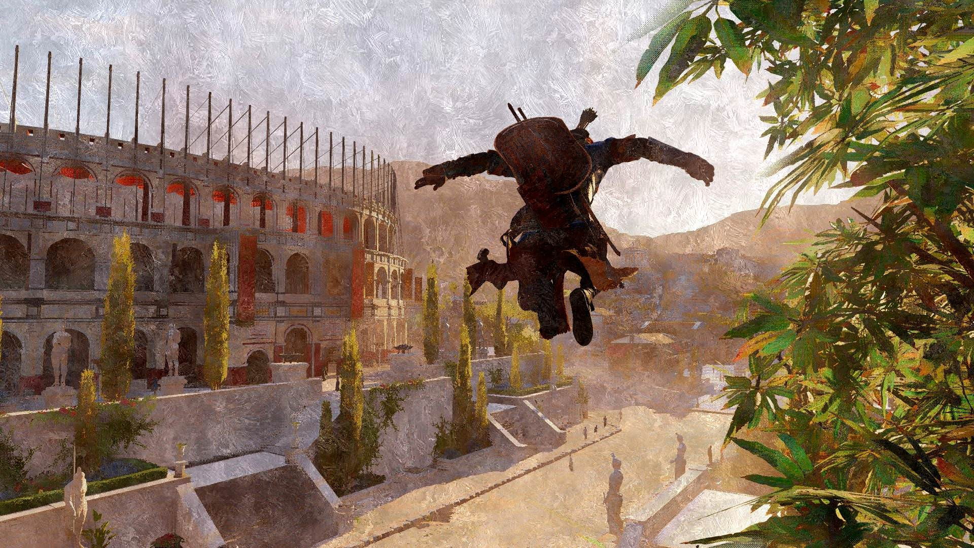 1080P, Assassins Creed: Origins, old, ancient, building exterior, Bayek, wall - building feature, no people, history, plant, built structure, architecture, HD Wallpaper