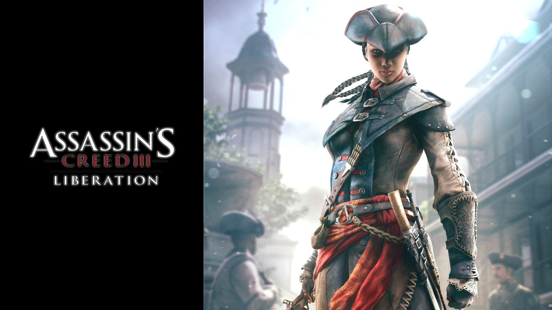 government, one person, sword, security, statue, suit of armor, architecture, travel, clothing, 1080P, city, Assassins Creed, human representation, sign, HD Wallpaper