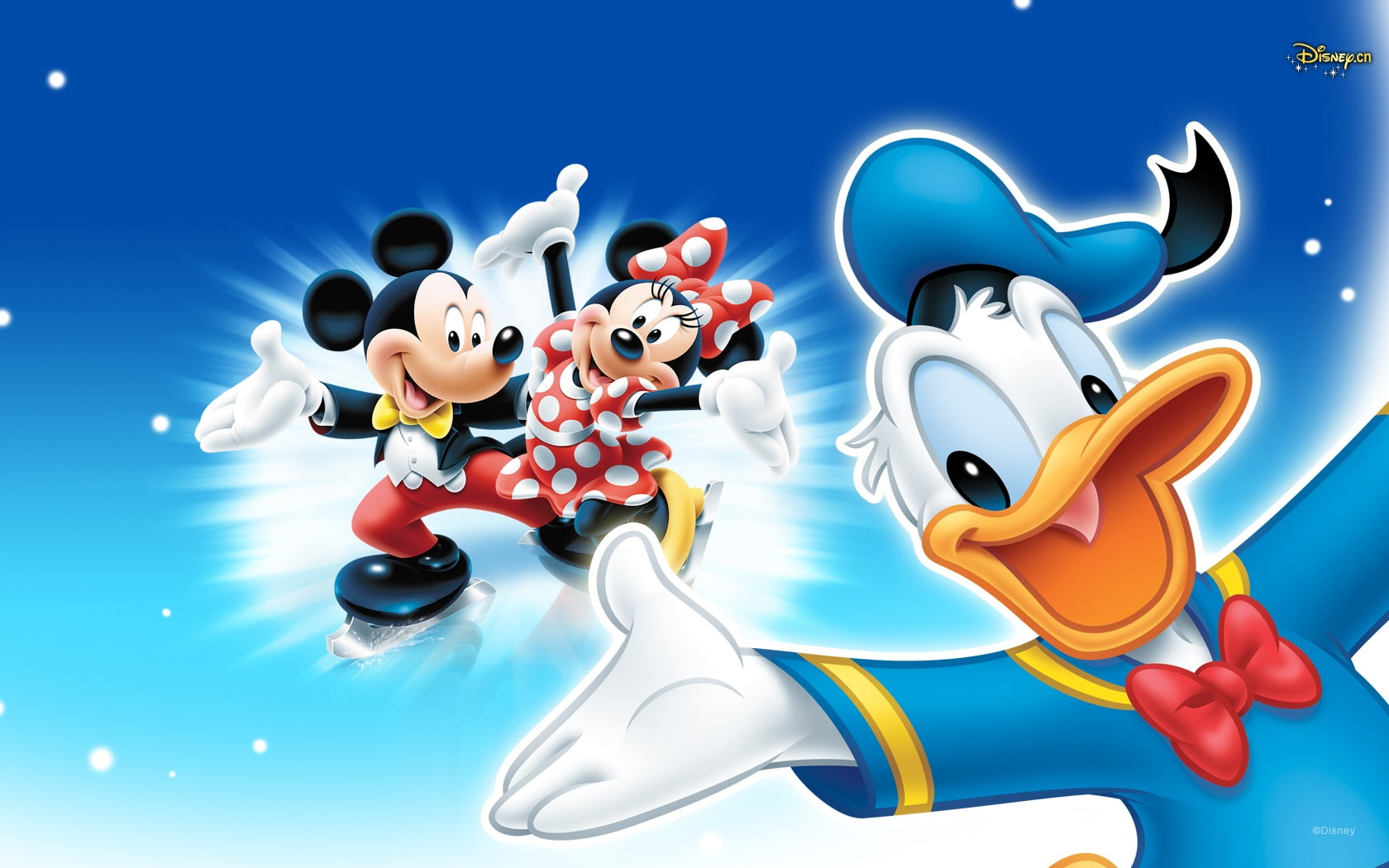 Duck, Disney, donald, Mickey, 720P, ice, HD Wallpaper