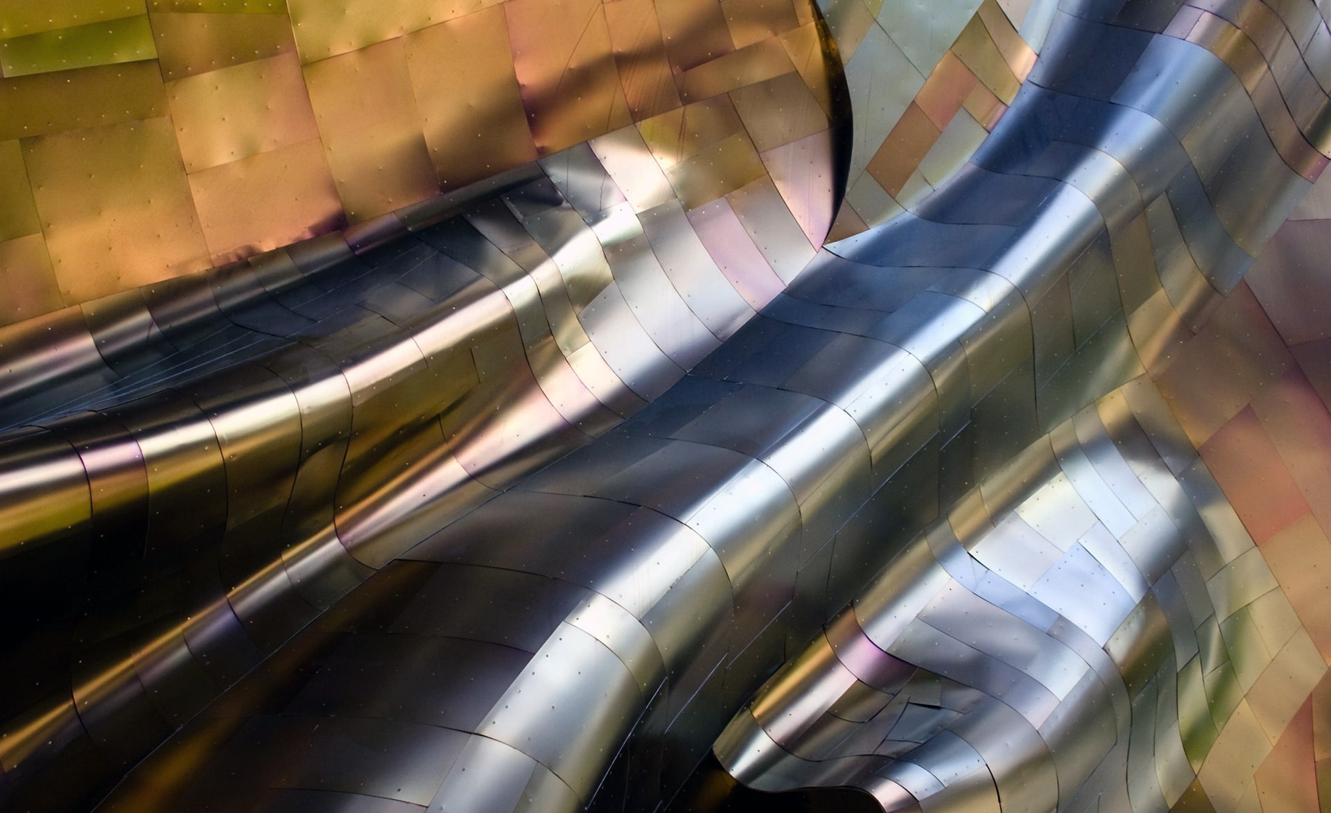 pipe - tube, silver colored, country, steel, basque, Architecture, indoors, no people, spain, day, 1080P, guggenheim museum, guggenheim museum bilbao, HD Wallpaper