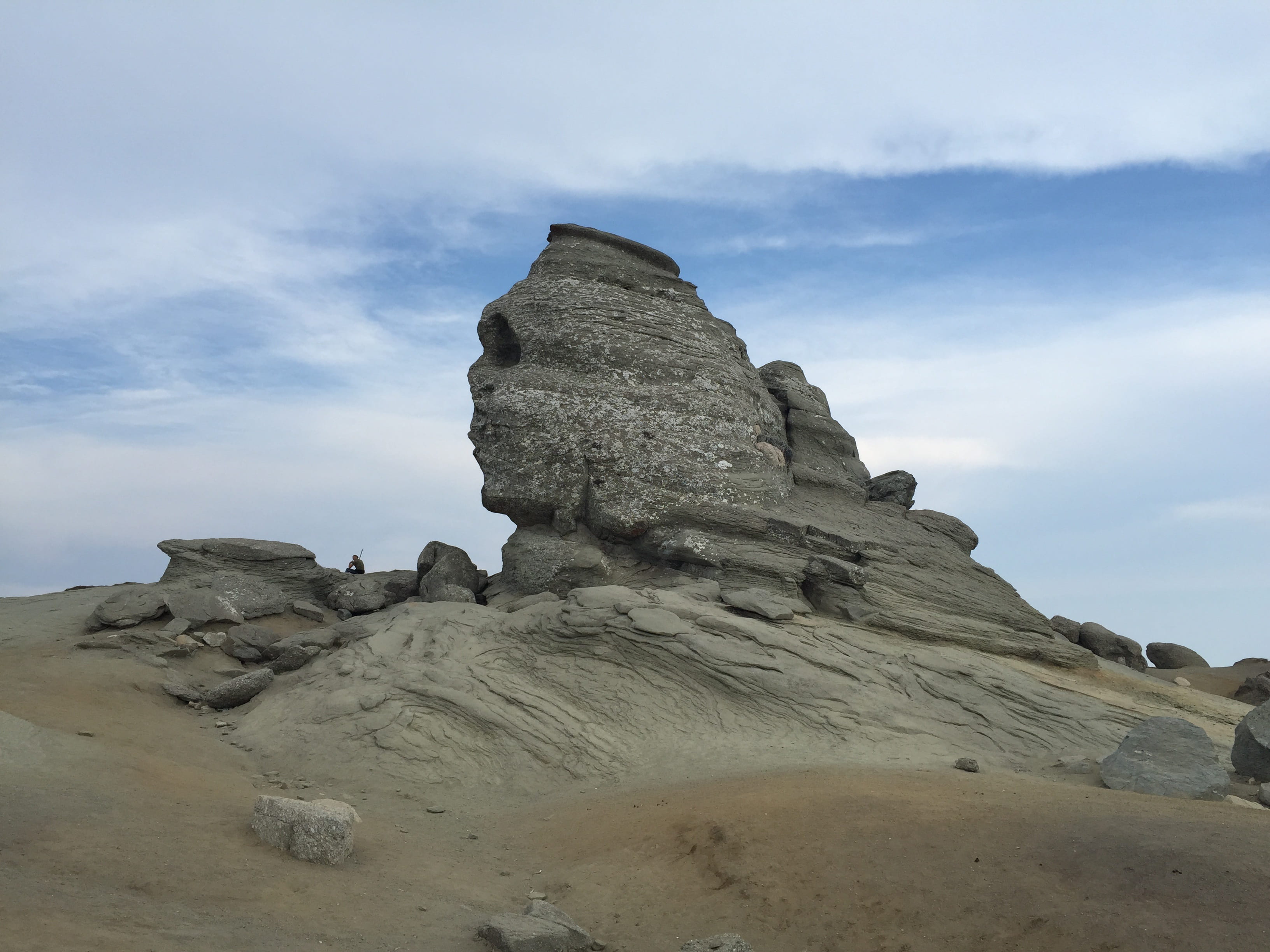 rock, rock formation, arid climate, sand, cloud - sky, Sphynx, eroded, scenics - nature, outdoors, Romania, day, travel destinations, rock - object, tranquility, HD Wallpaper
