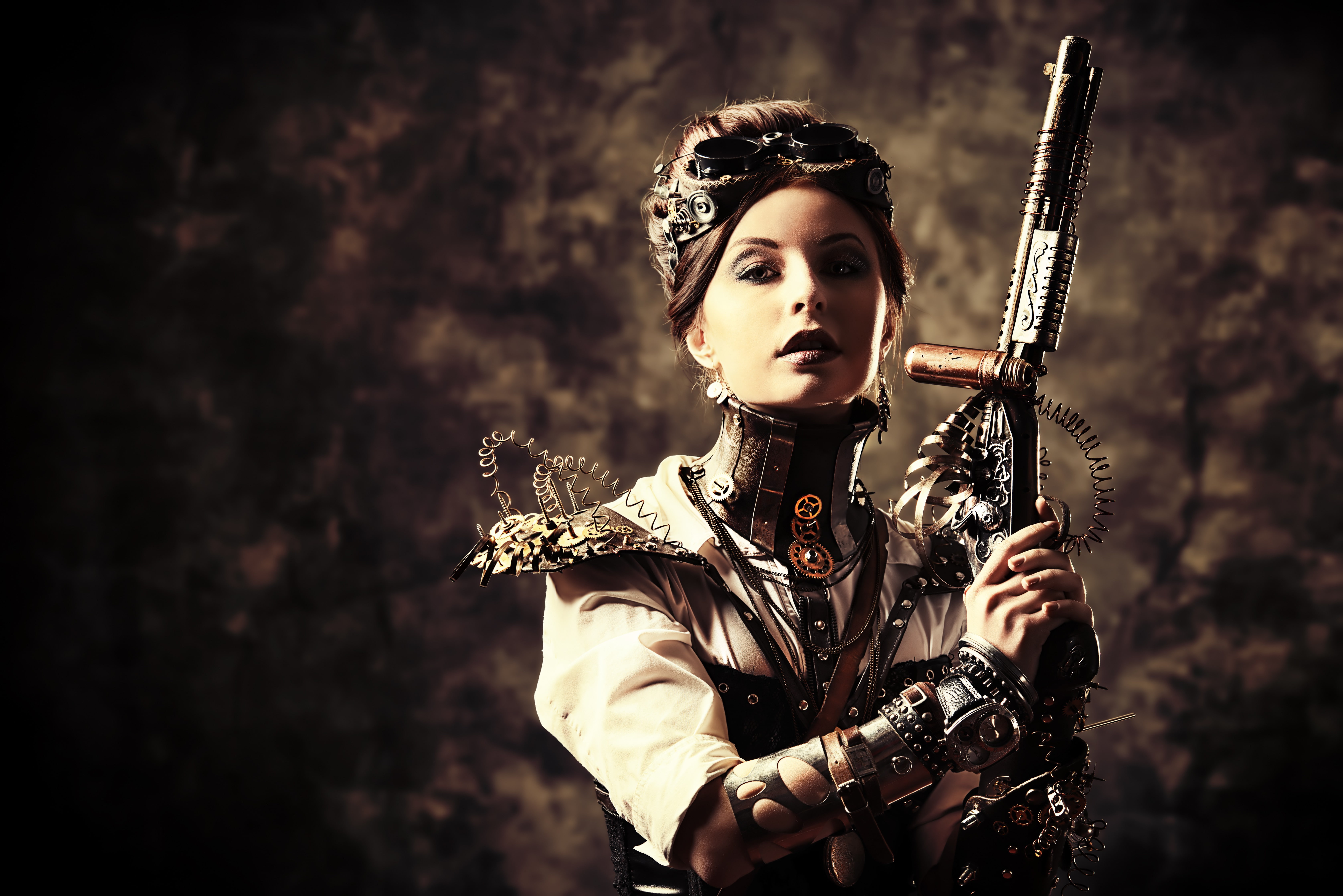 traditional clothing, weapon, clothing, the past, costumes, young adult, beautiful people, looking at camera, beautiful woman, government, one person, aggression, HD Wallpaper