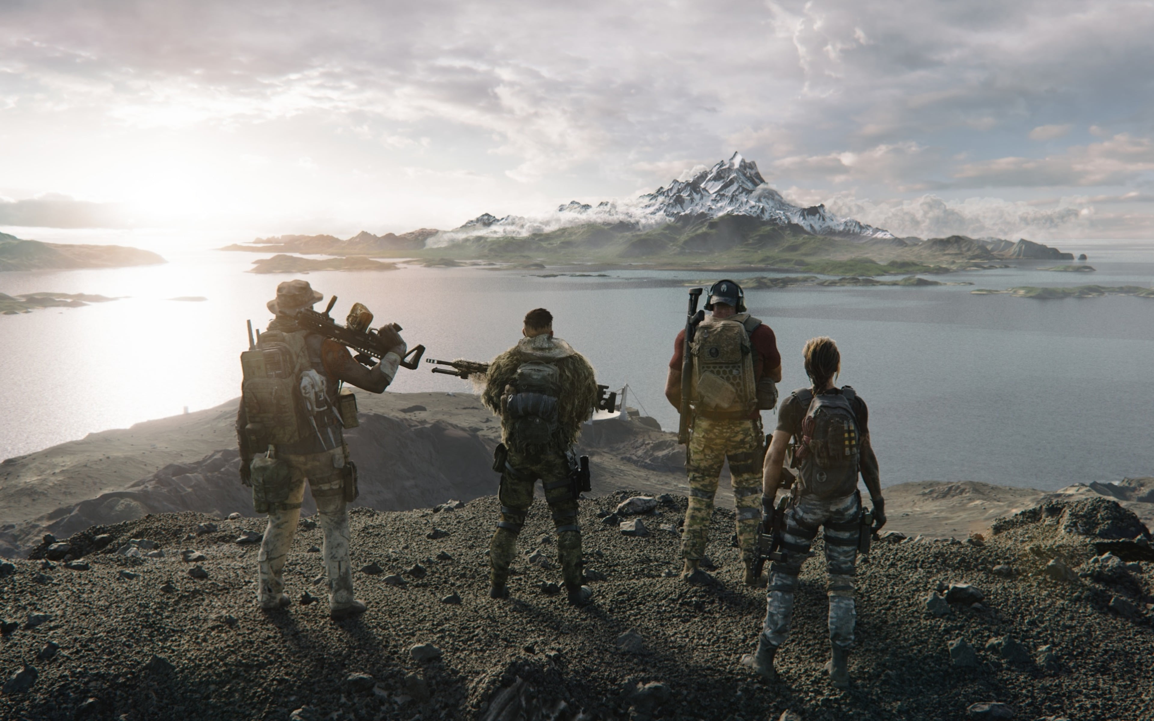 Mountain, Gun, 4K, Tom Clancys, Warrior, Tom Clancys Ghost Recon Breakpoint, HD Wallpaper