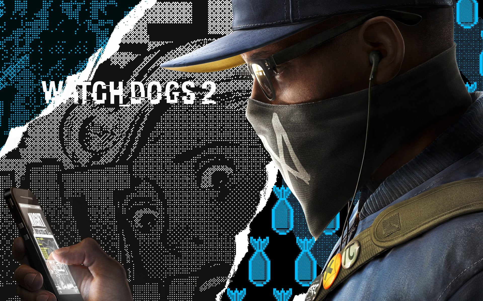 headshot, technology, Video Game, one person, Watch Dogs 2, real people, 1080P, adult, women, communication, day, indoors, close-up, human representation, HD Wallpaper