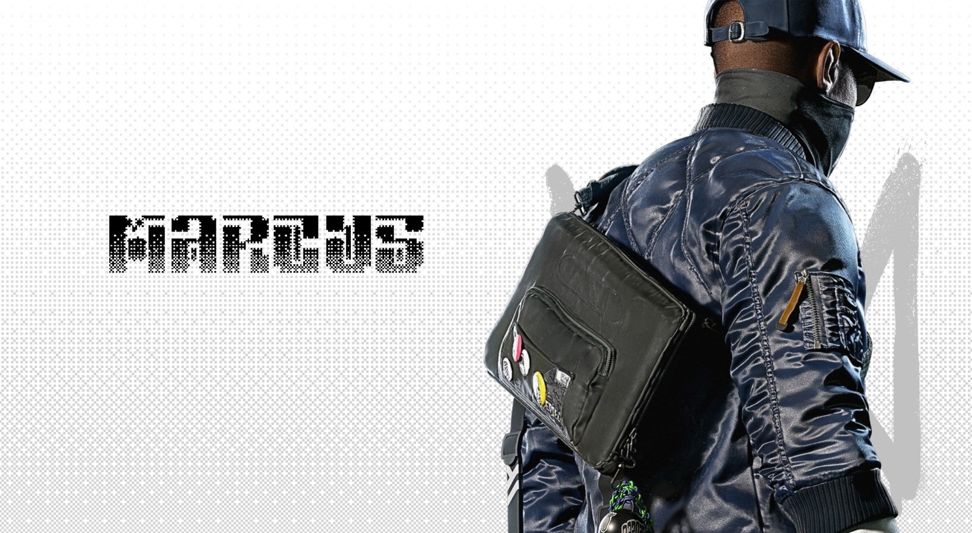 lifestyles, communication, one person, standing, watch, outdoors, WATCH_DOGS, Games, 1080P, government, marcus, jeans, clothing, casual clothing, human body part, HD Wallpaper