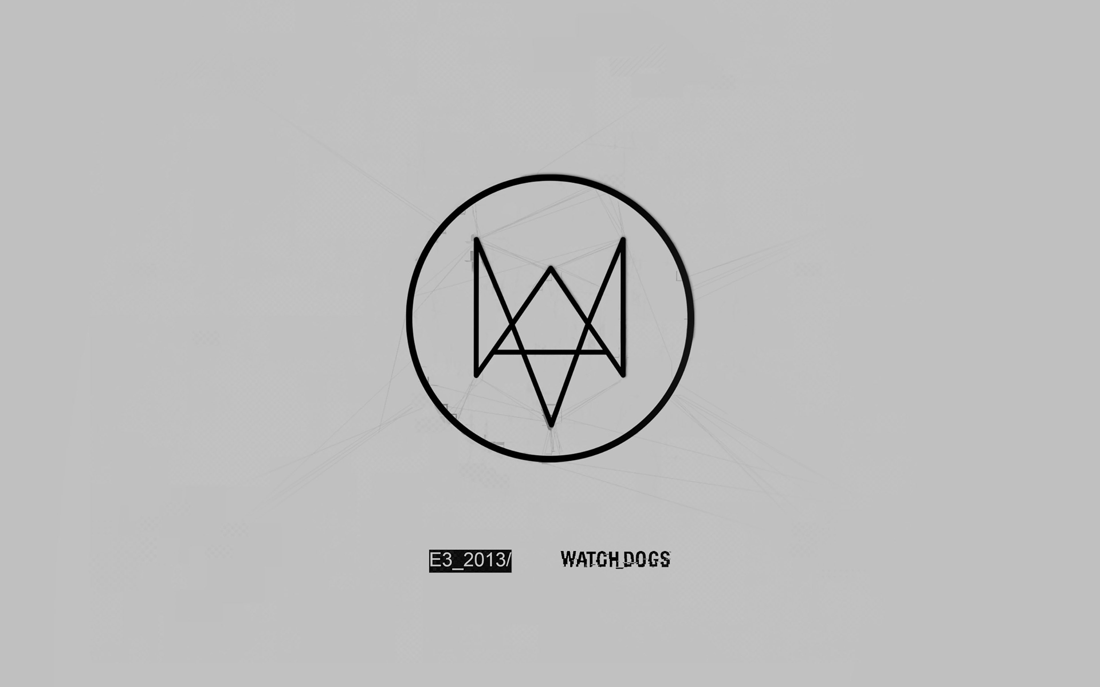 gray, logo, 4K, watchdog, game, HD Wallpaper