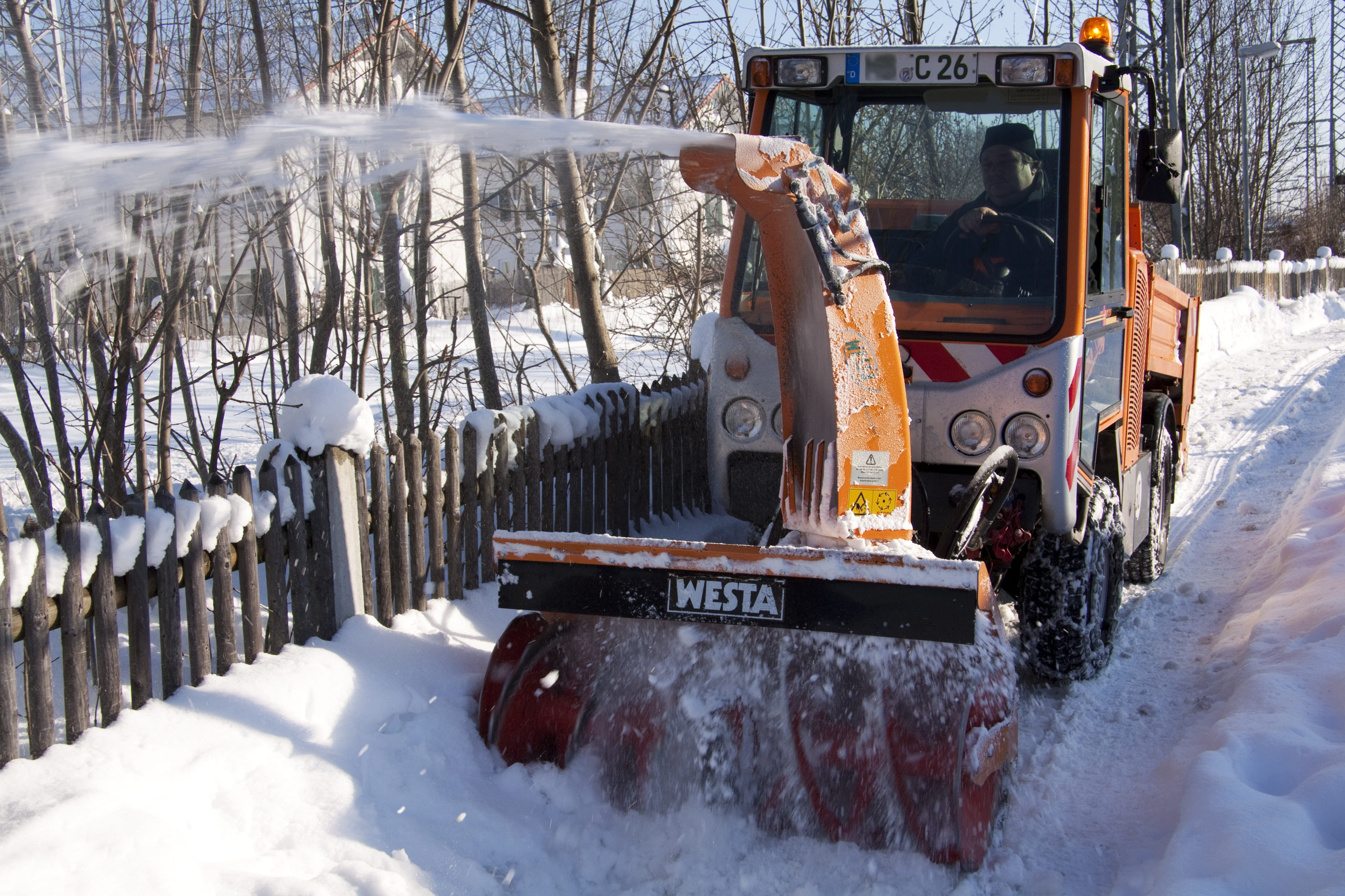 snow thrower, bare tree, road, land, cold temperature, tree, plant, screw conveyor, metal, accessible, blow, winter, field, nature, mode of transportation, HD Wallpaper
