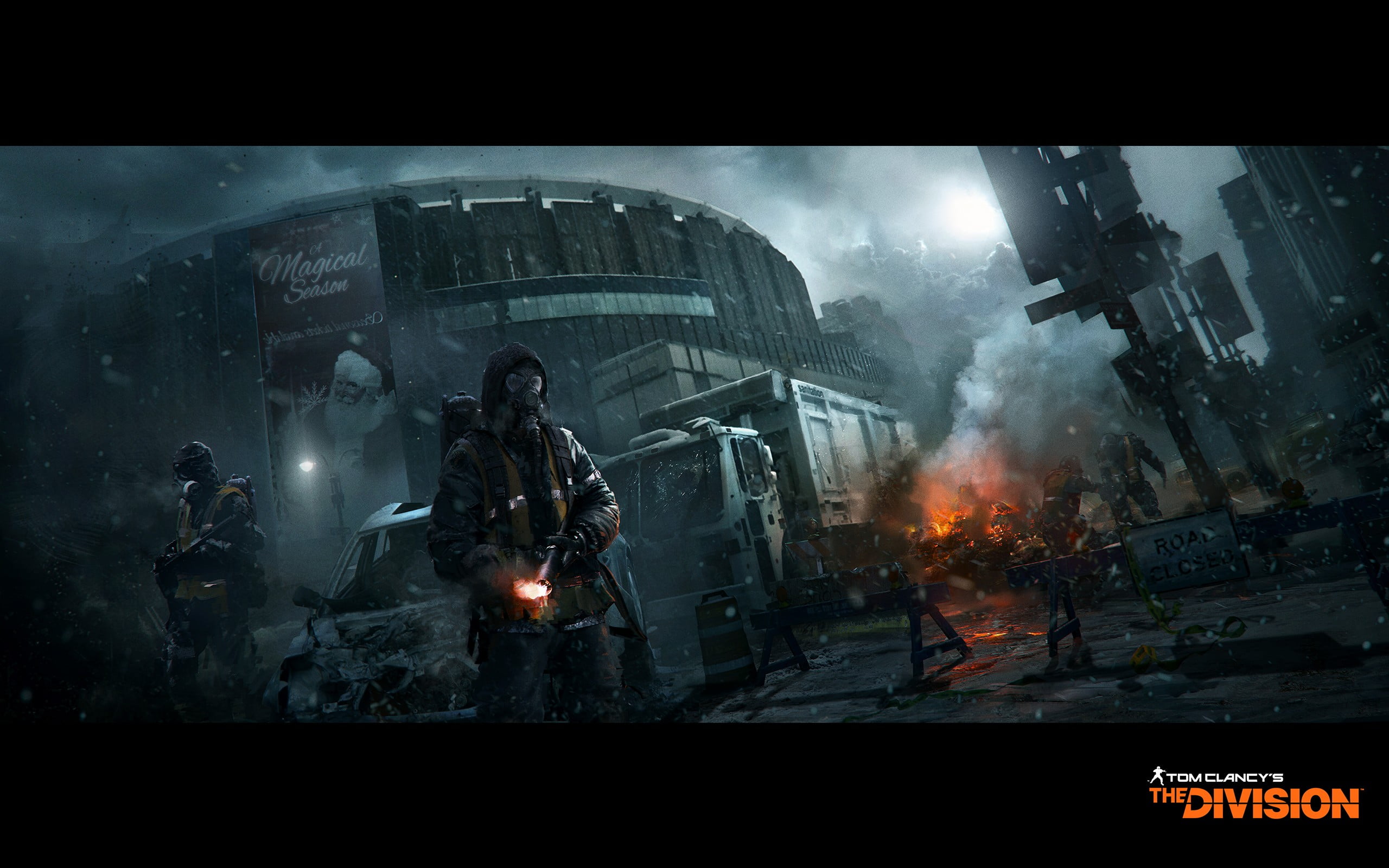 night, arts culture and entertainment, smoke - physical structure, building exterior, transfer print, video games, illuminated, transportation, The Cleaners, HD Wallpaper