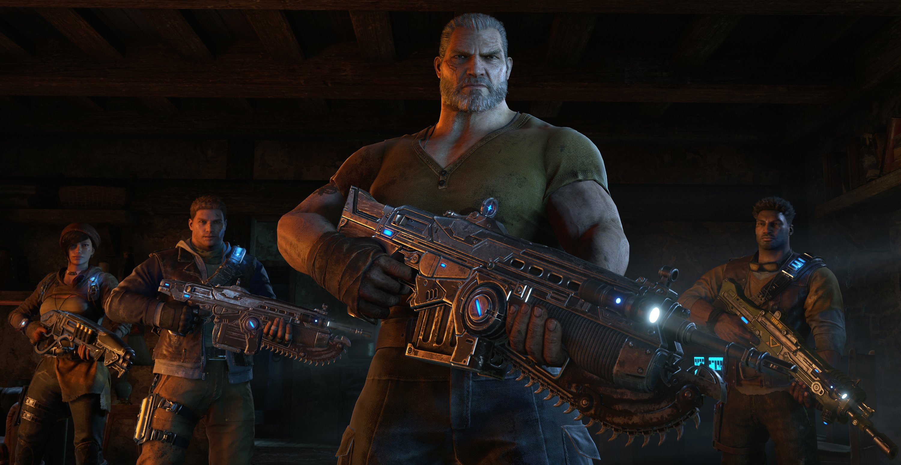 2K, Del, Marcus Fenix, and Kait, JD Fenix, Gears of War 4, HD Wallpaper