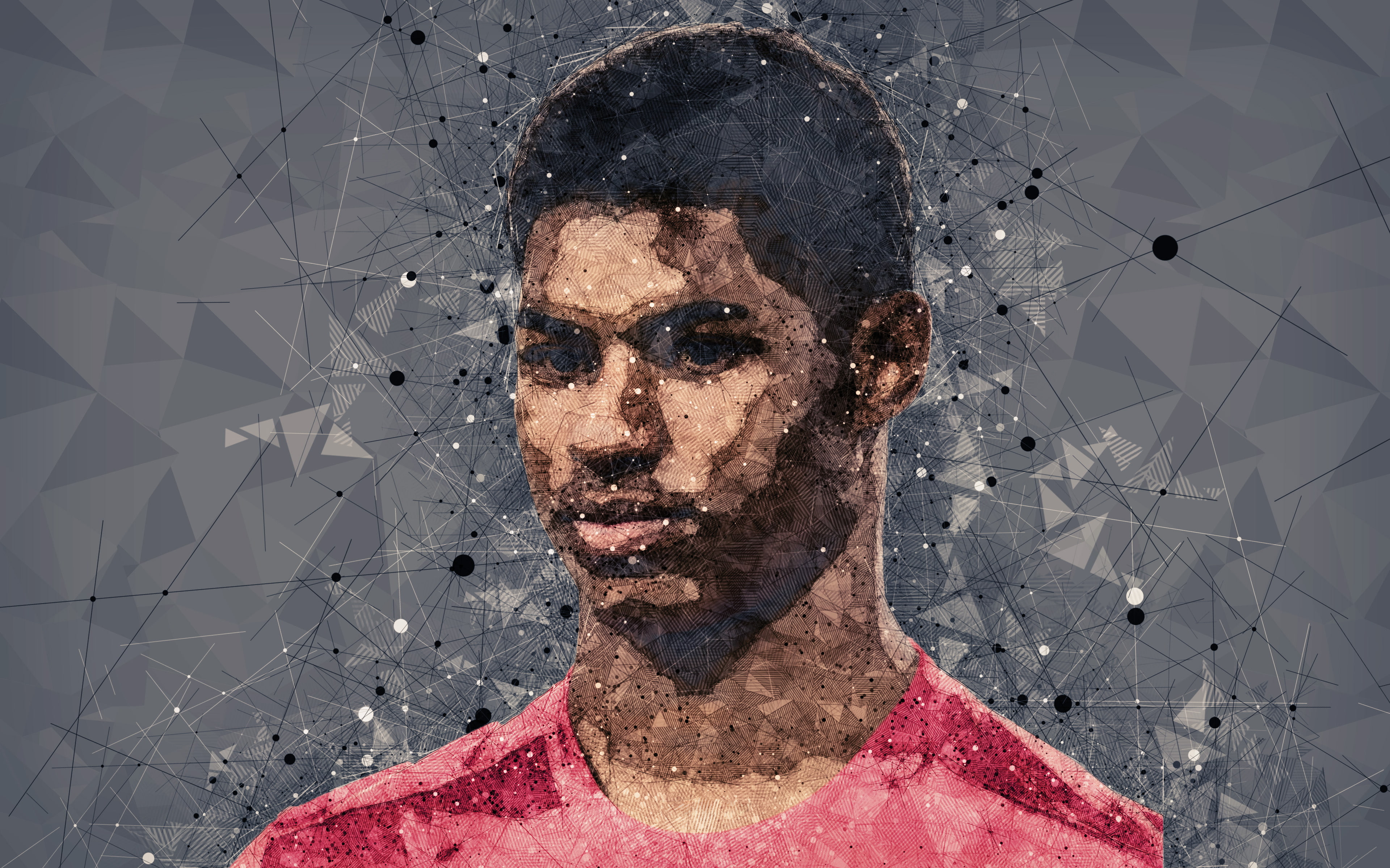 English, Marcus Rashford, 4K, Soccer, HD Wallpaper