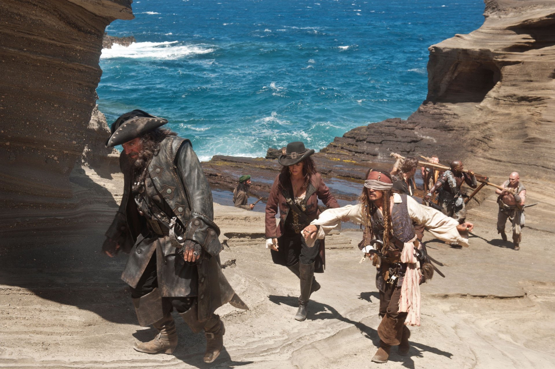 Pirates Of The Caribbean, Ian McShane, 1080P, Jack Sparrow, Pirates of the Caribbean: On Stranger Tides, Penelope Cruz, Blackbeard (Pirates of the Caribbean), HD Wallpaper