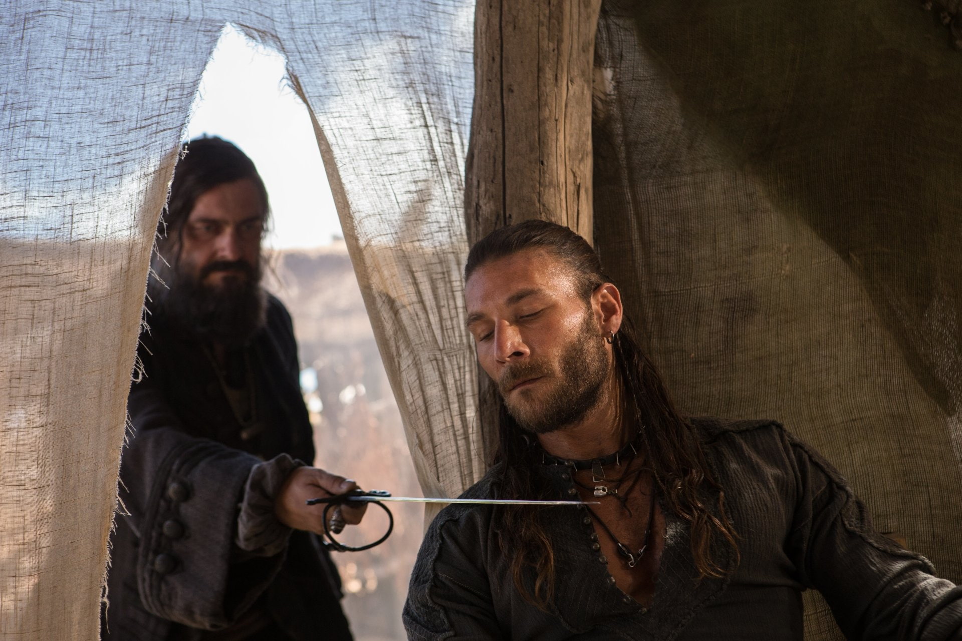 Blackbeard (Black Sails), Zach McGowan, 1080P, Black Sails, Charles Vane (Black Sails), Ray Stevenson, TV Show, HD Wallpaper