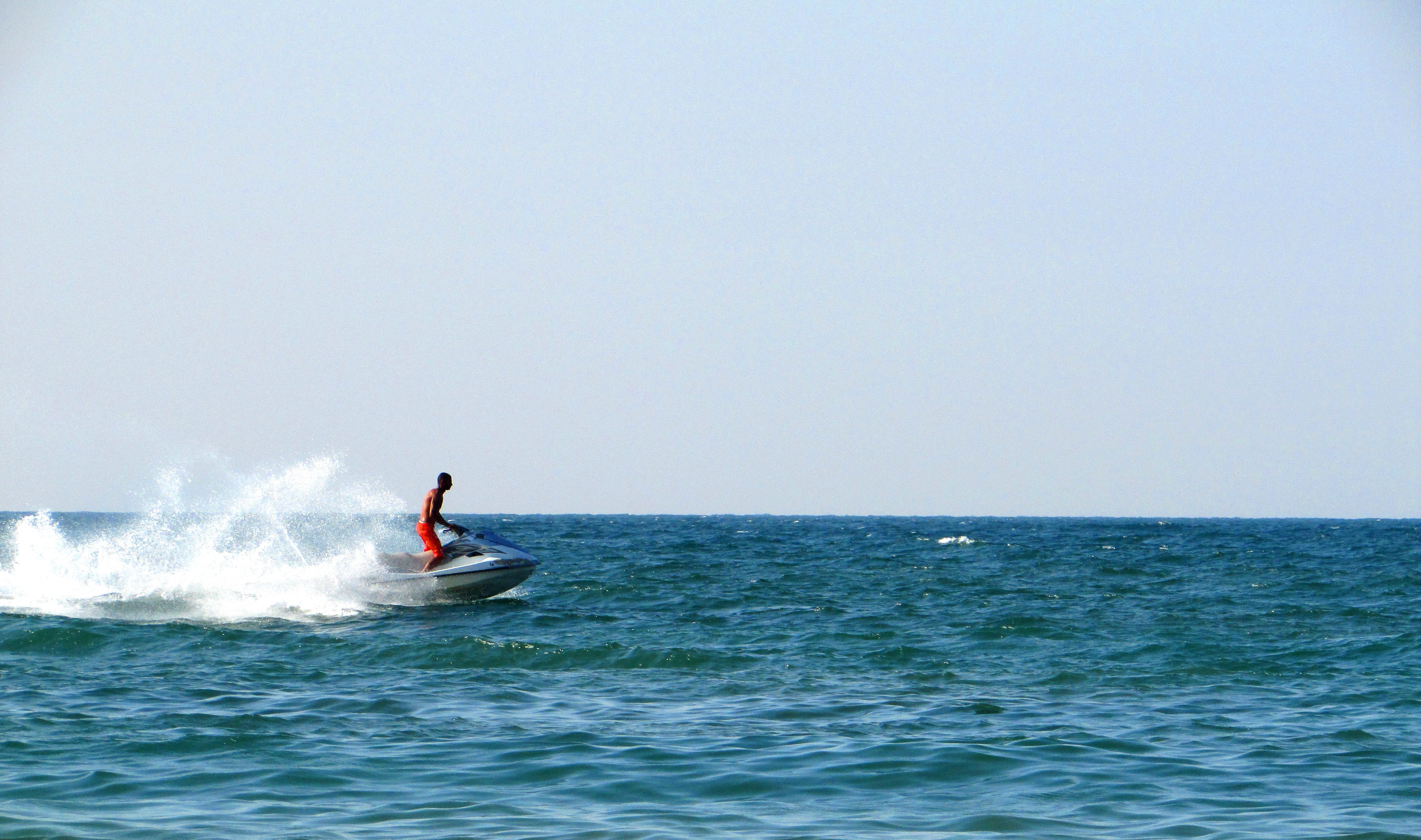 alexandria egypt, horizon, aquatic sport, waterfront, jet boat, one person, nature, motion, summer, men, recreation, action, sea, horizon over water, water, HD Wallpaper