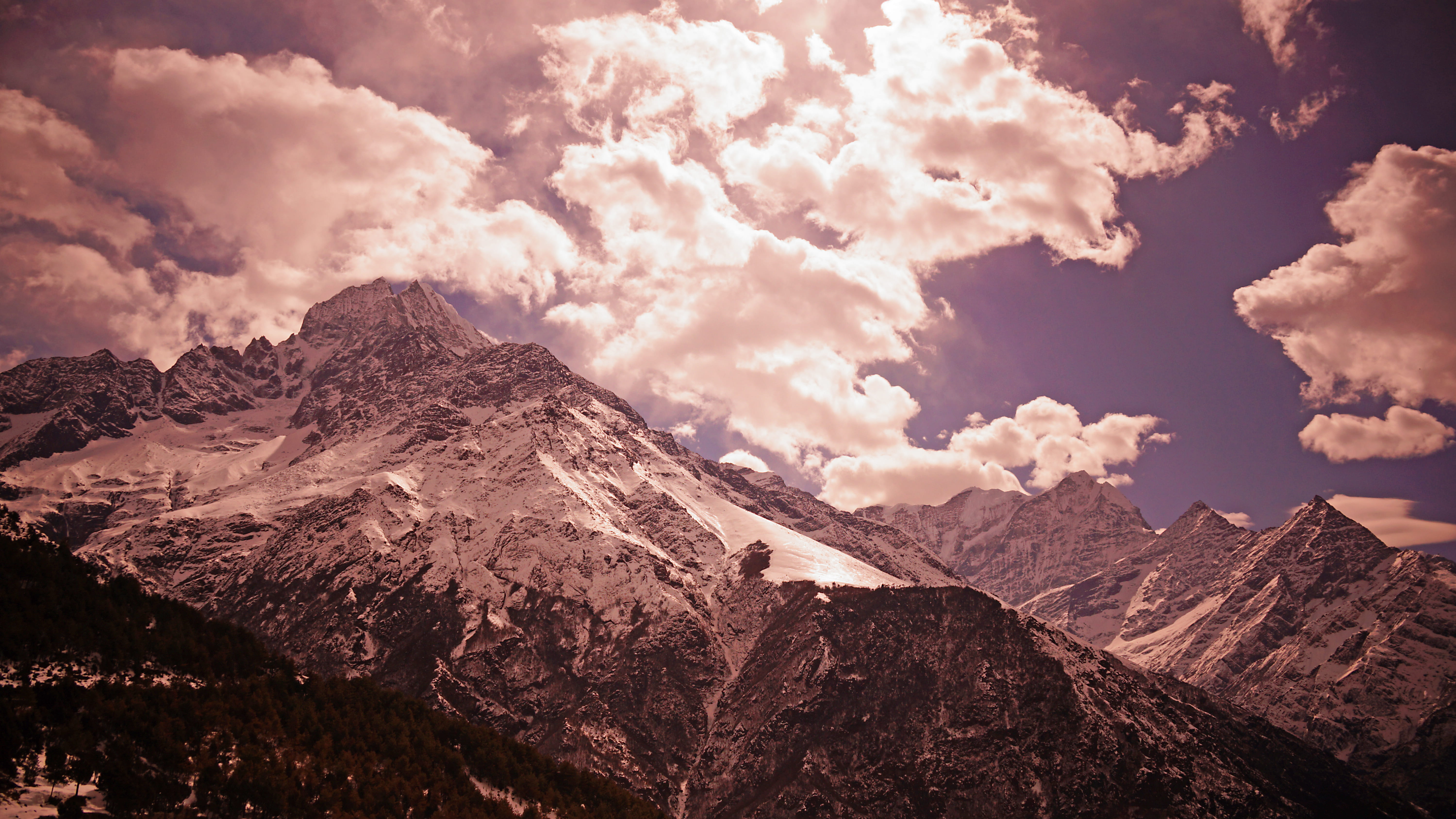 winter, landscape, 5K, tranquility, environment, scenics - nature, nepal, sky, himalaya, rock - object, geology, namche, beauty in nature, mountain peak, HD Wallpaper