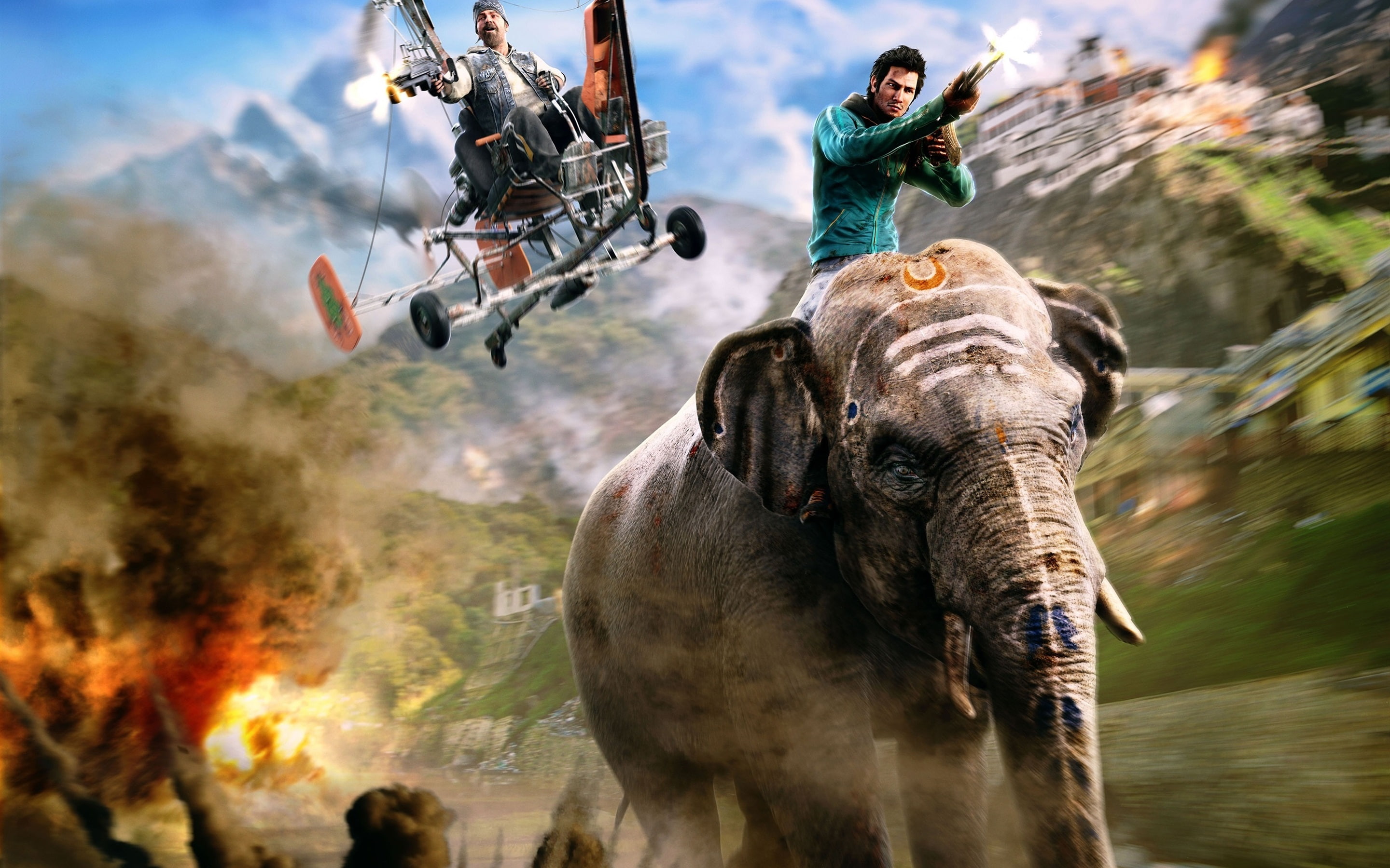 PS4, Far, Cry, Games, ps, 2K, Elephant, HD Wallpaper
