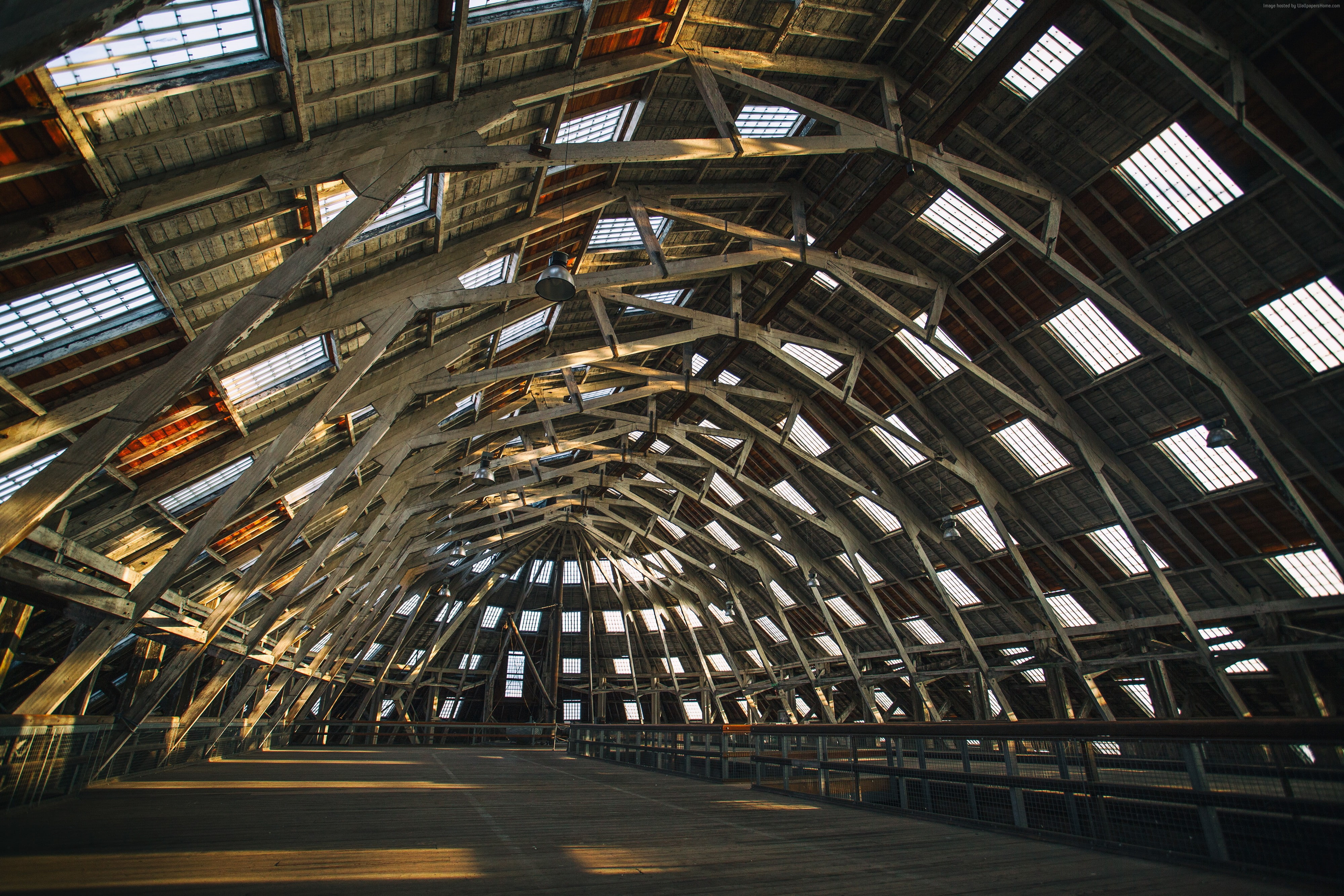 4K, Kent, building, wooden, Chatham Dockyard, HD Wallpaper