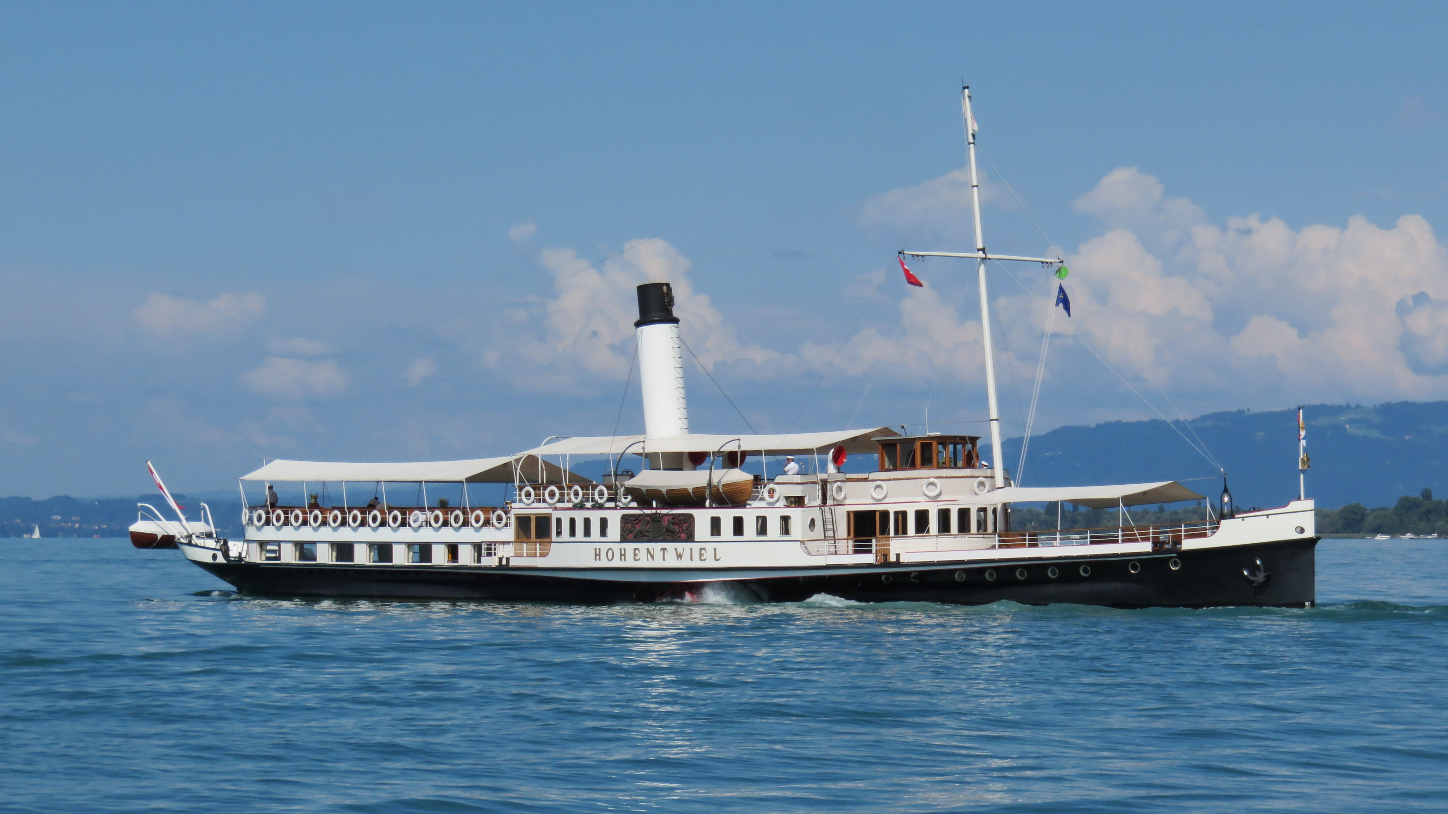 shipping, sea, luxury, cruise ship, blue, travel, ship, outdoors, steamboat, sailboat, cloud - sky, steam powered, nature, tourism, architecture, built structure, HD Wallpaper