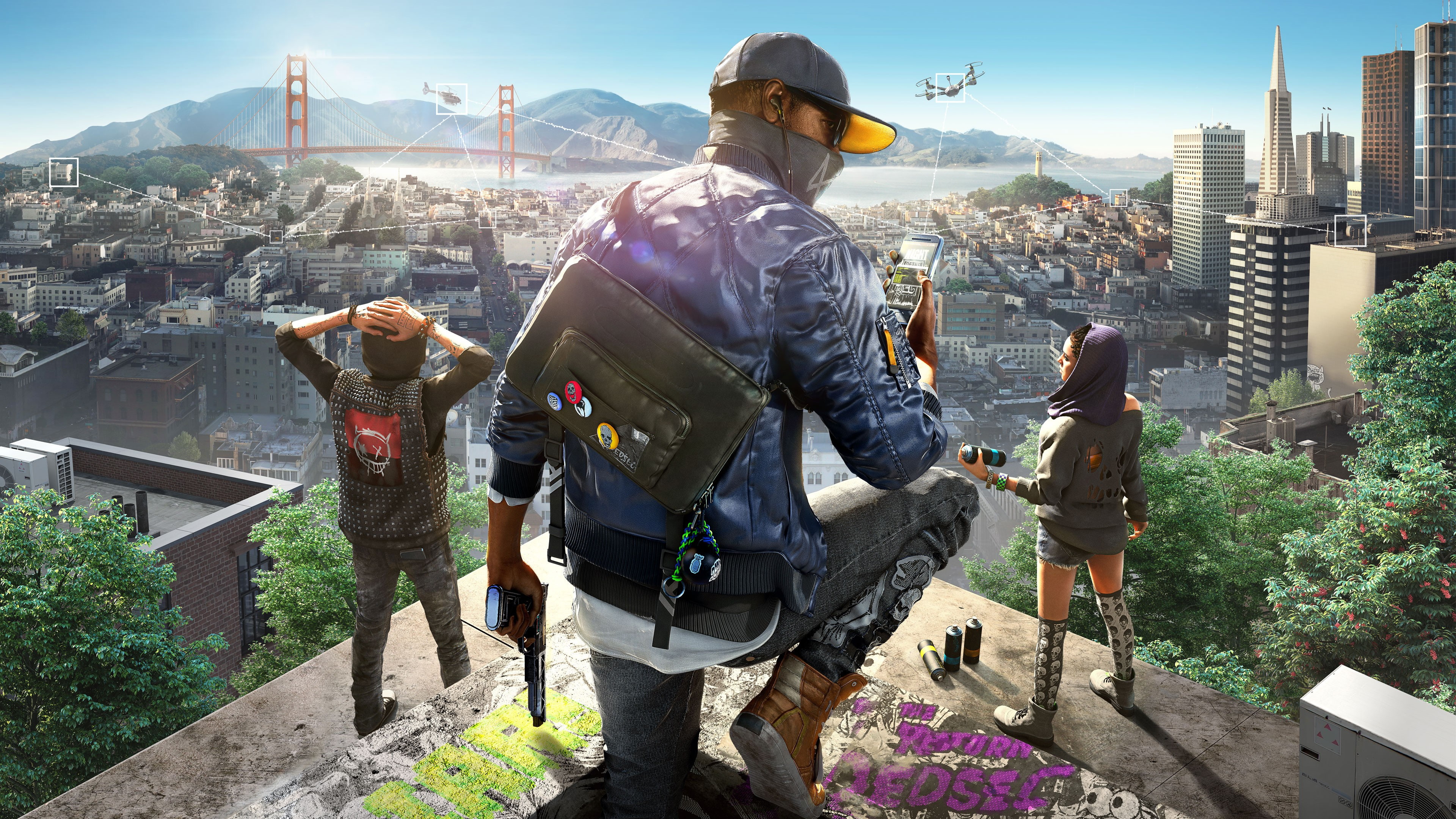 Watch_Dogs 2, 4K, HD Wallpaper