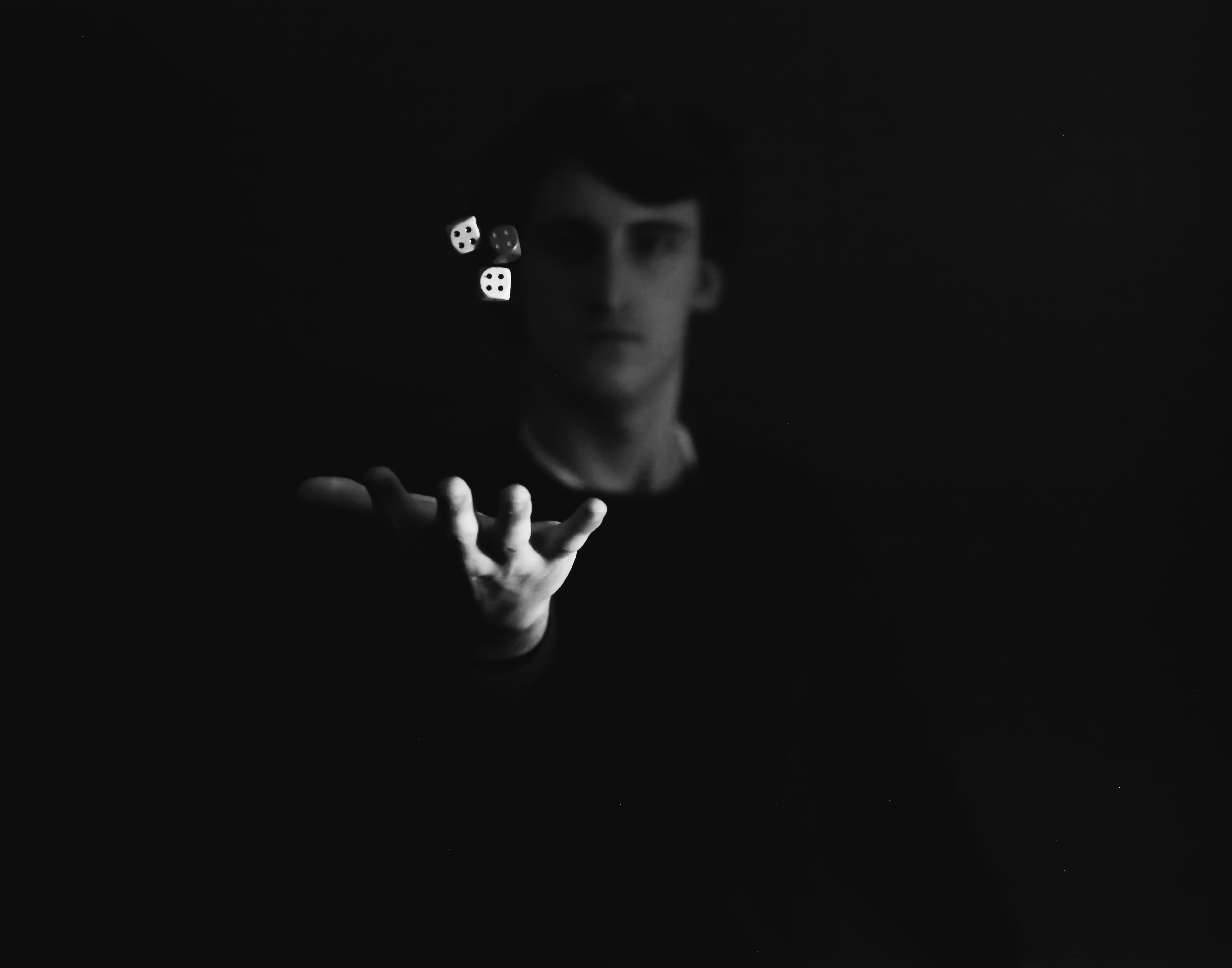 men, communication, aggression, adult, dice, one person, human hand, photo, human finger, stop gesture, human body part, dices, studio shot, gesturing, HD Wallpaper
