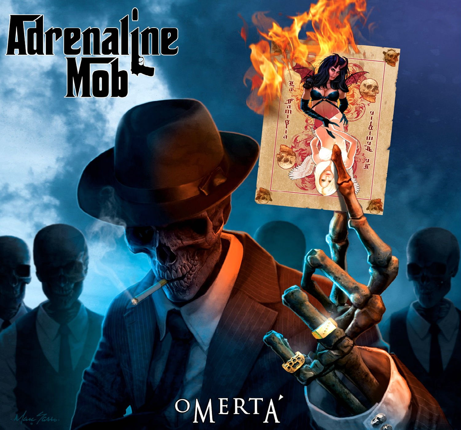 heavy, rock, 720P, dark, mob, skull, poster, skeleton, adrenaline, metal, HD Wallpaper