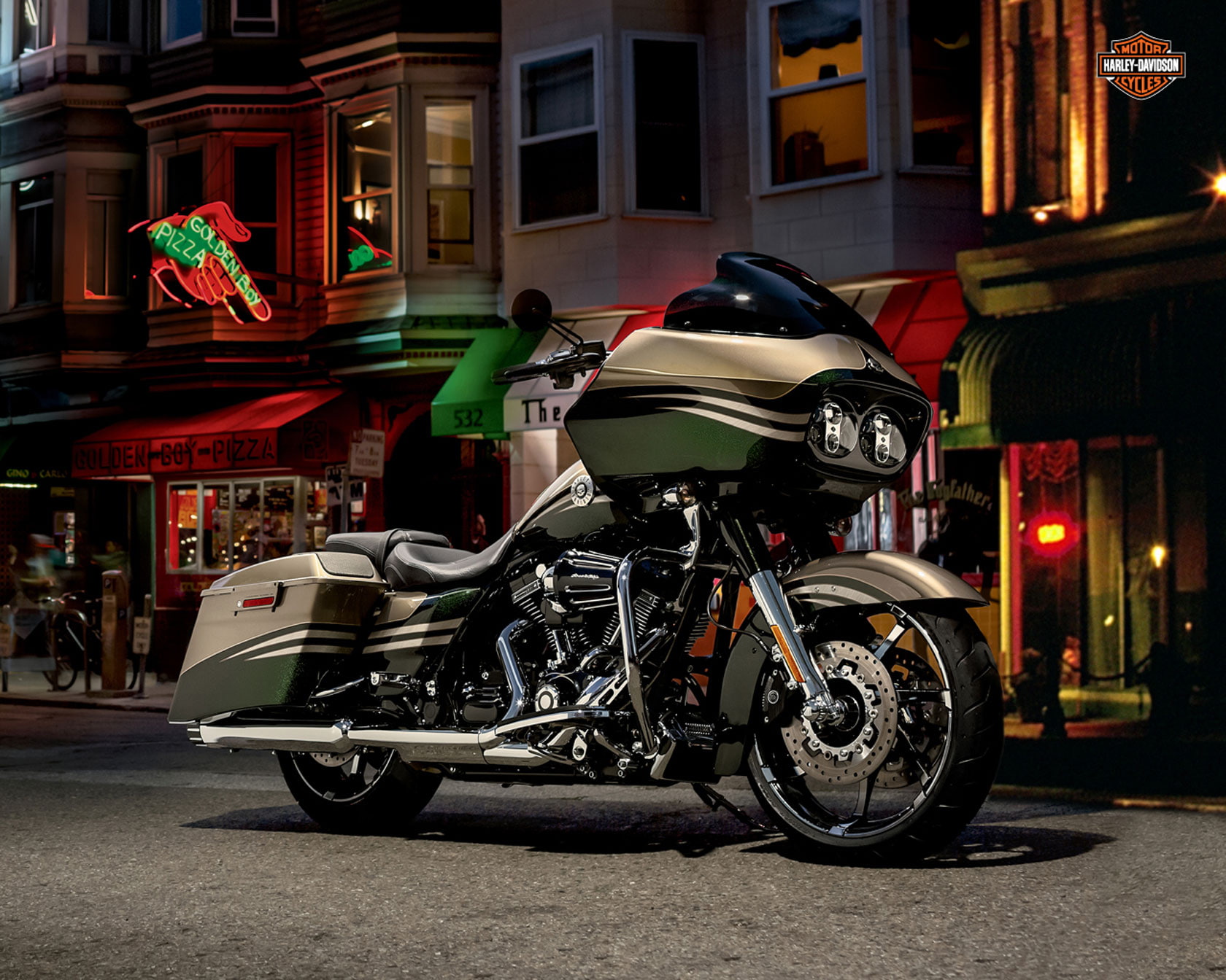 davidson, 2013, 720P, custom, fltrxse2, glide, cvo, road, harley, HD Wallpaper