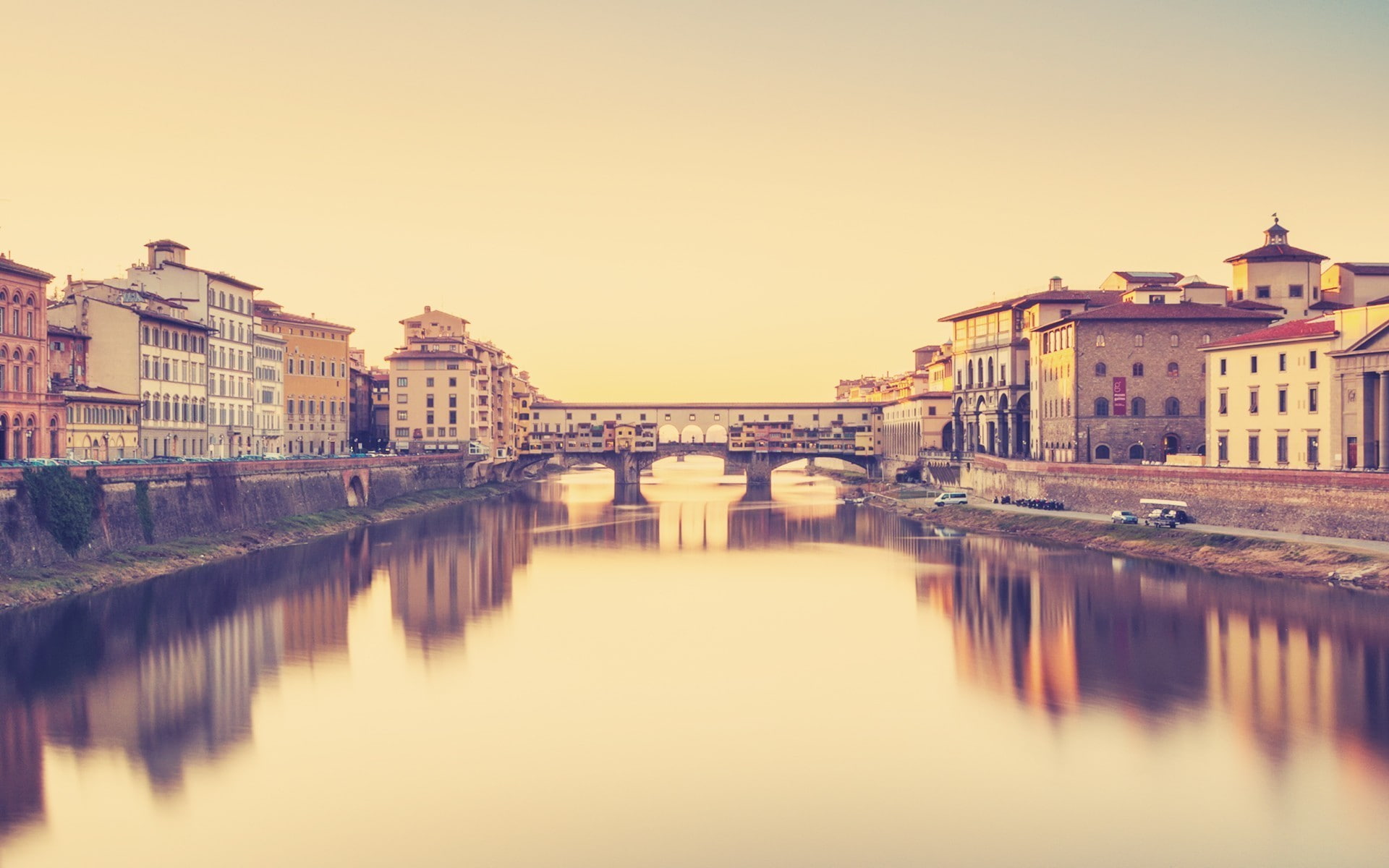 water, cityscape, bridge, arno (river), Italy, 1080P, Firenze, HD Wallpaper