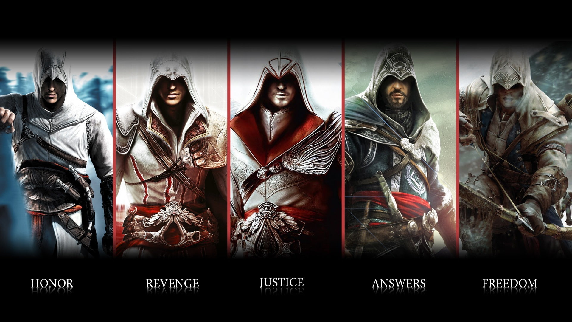 blade, 1080P, weapons, Ezio, killer, ubisoft, Connor, Altair, animus, assassins creed, HD Wallpaper