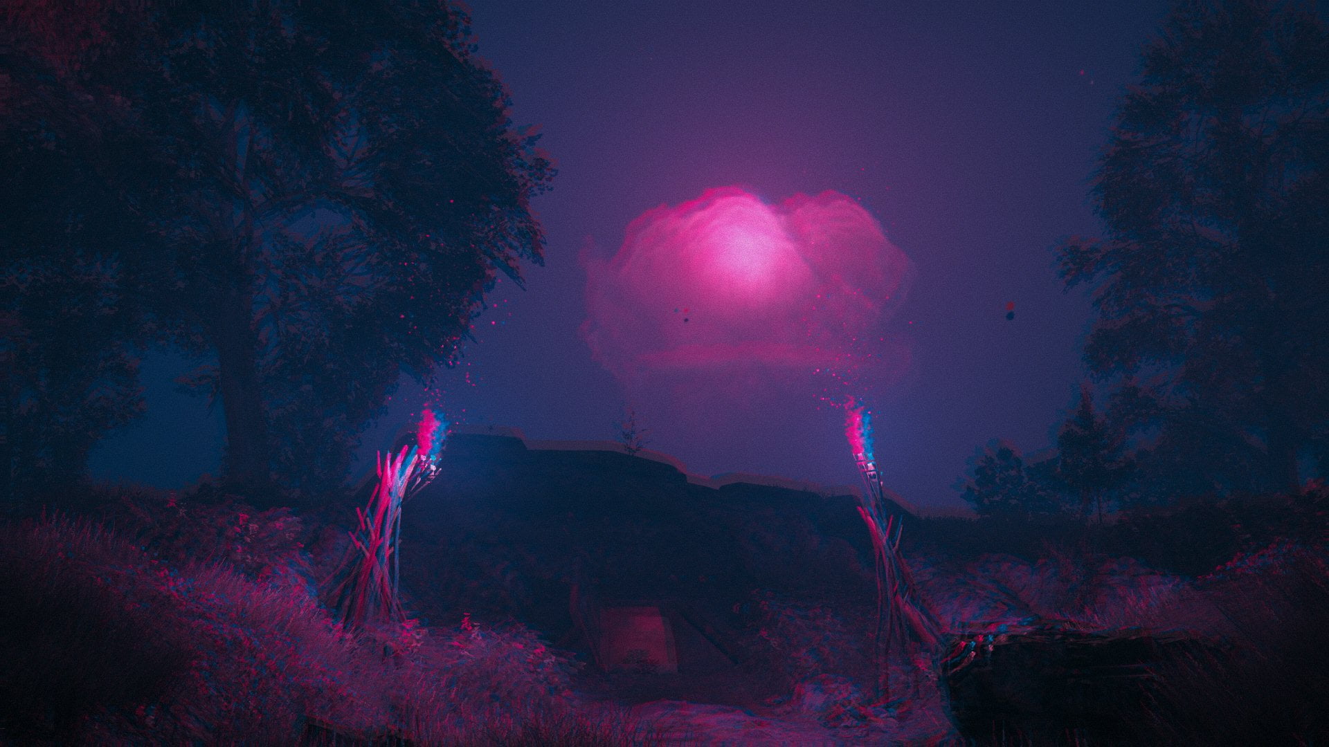 Far Cry New Dawn, neon, abstract, 1080P, digital art, HD Wallpaper